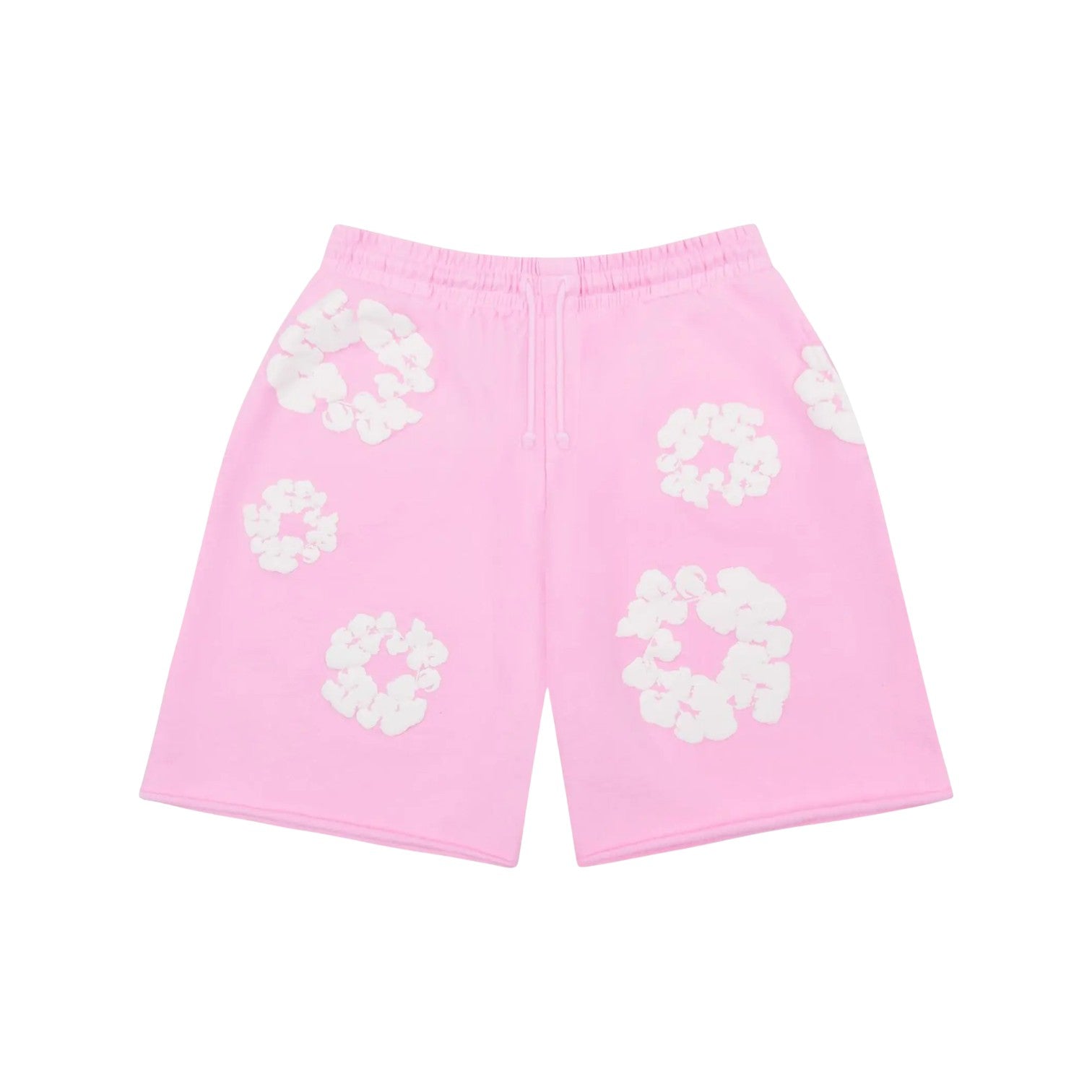 Denim Tears 'Wreath' Pink & White Shorts