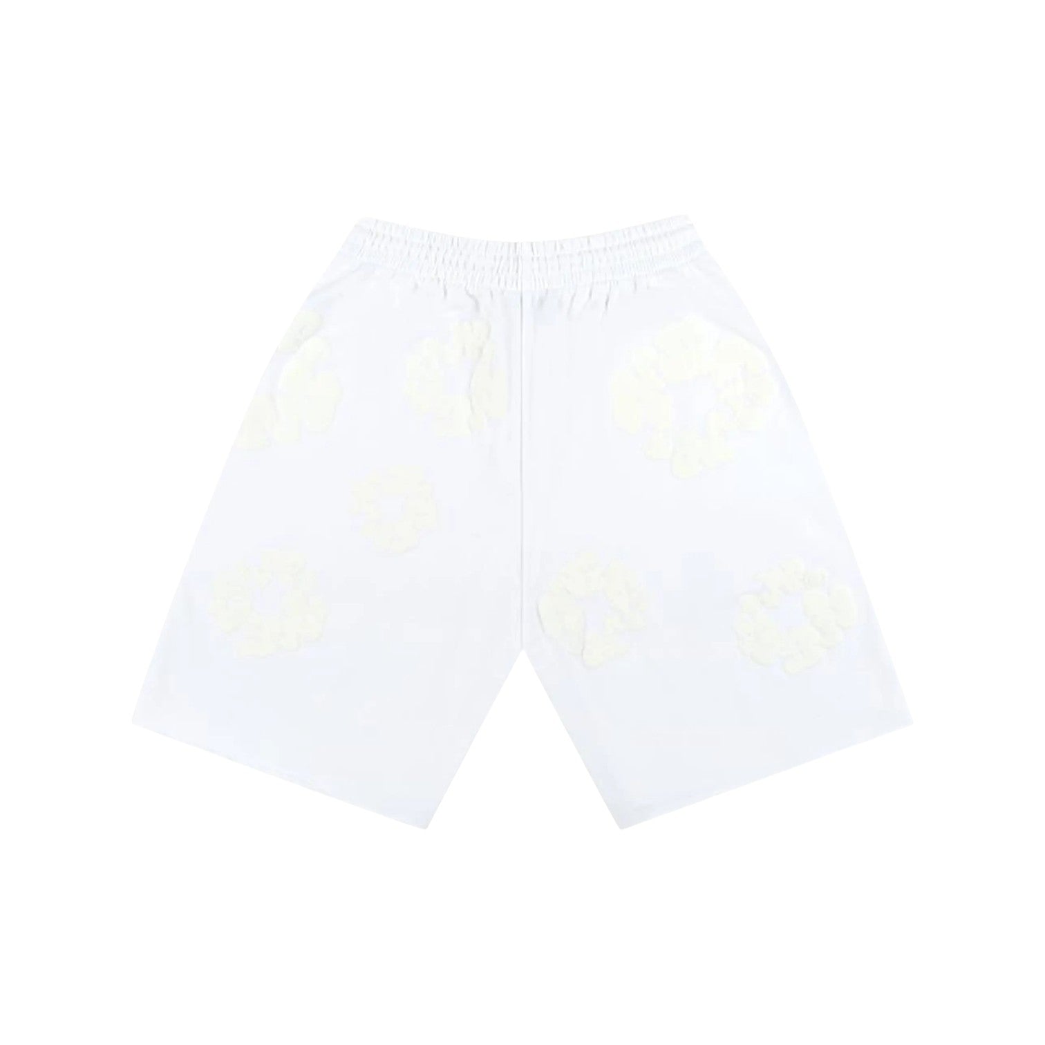 Denim Tears 'Wreath' White Mono Shorts