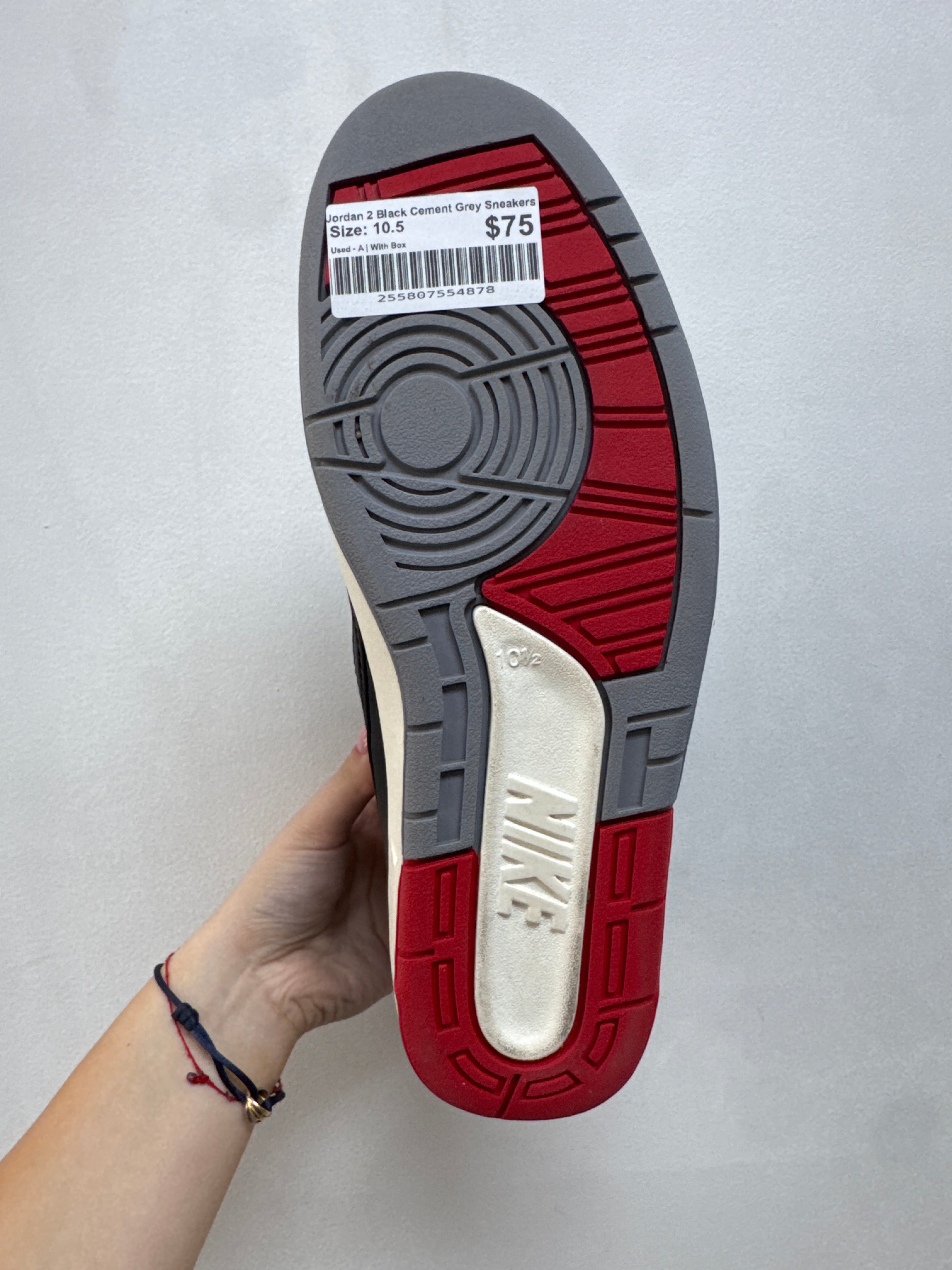 Jordan 2 Black Cement Grey Sneakers