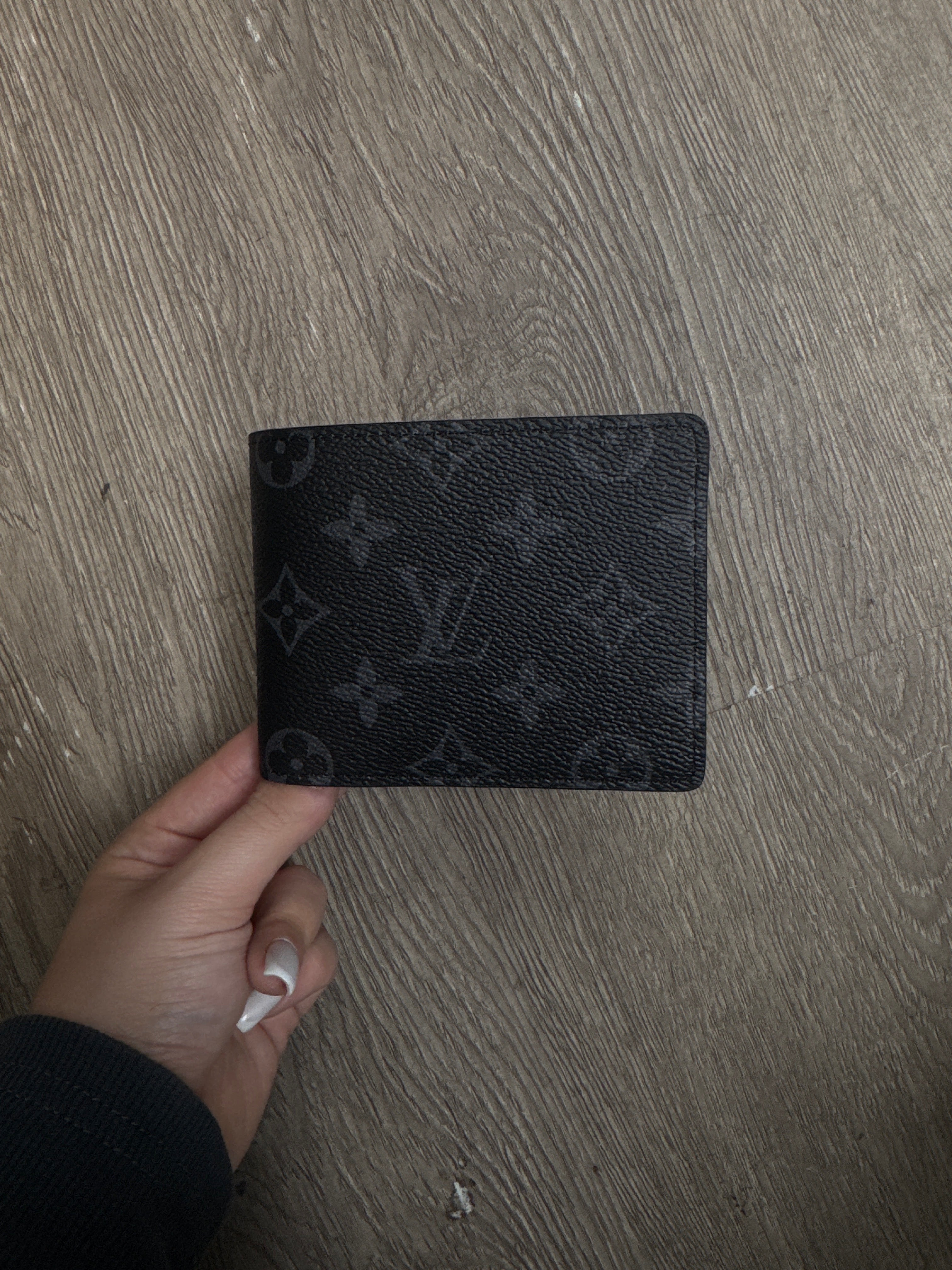 Louis Vuitton Black Monogram Multiple (Custom) Wallet
