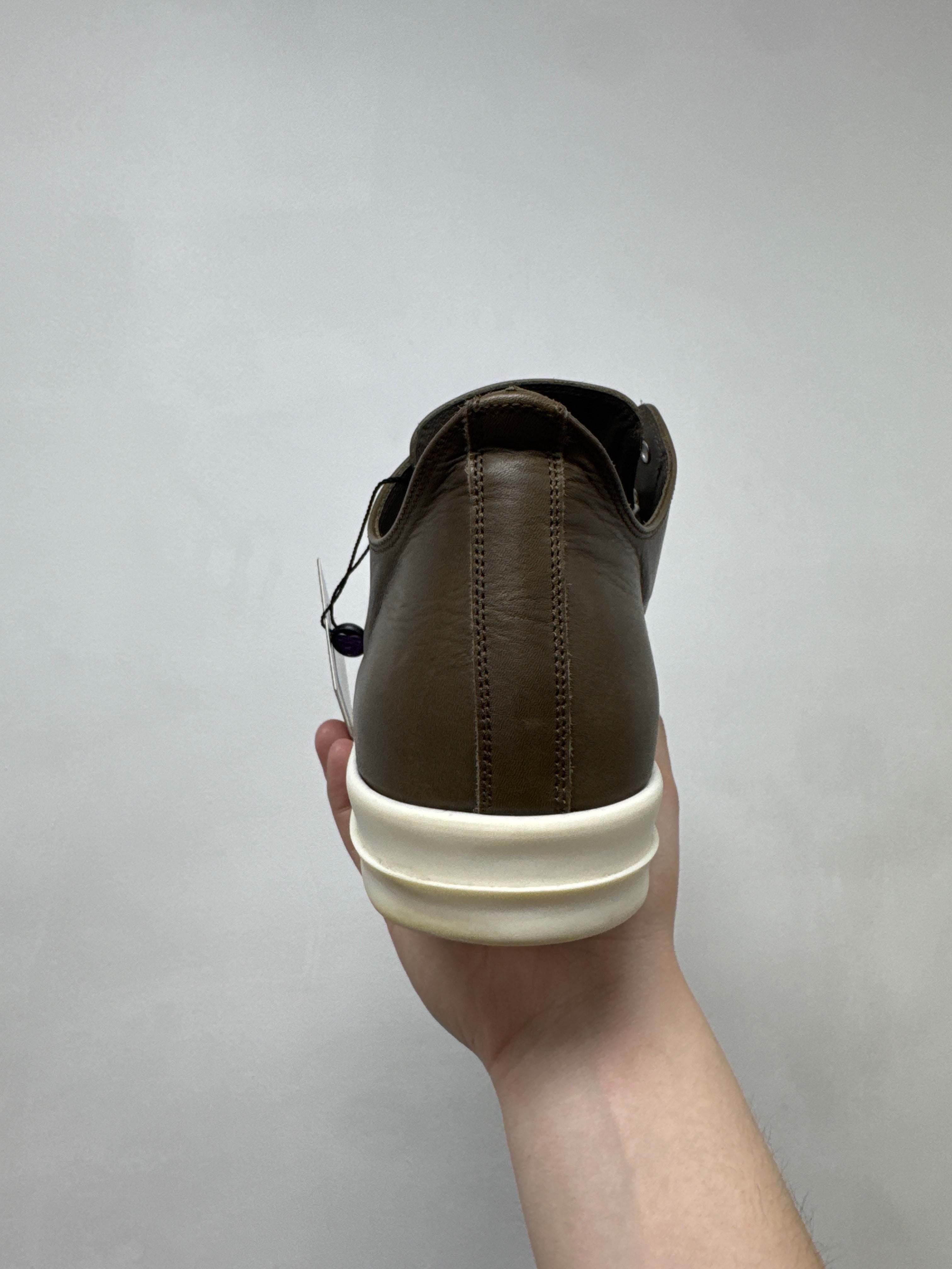 Rick Owens Ramone Low Flesh Milk Sneakers