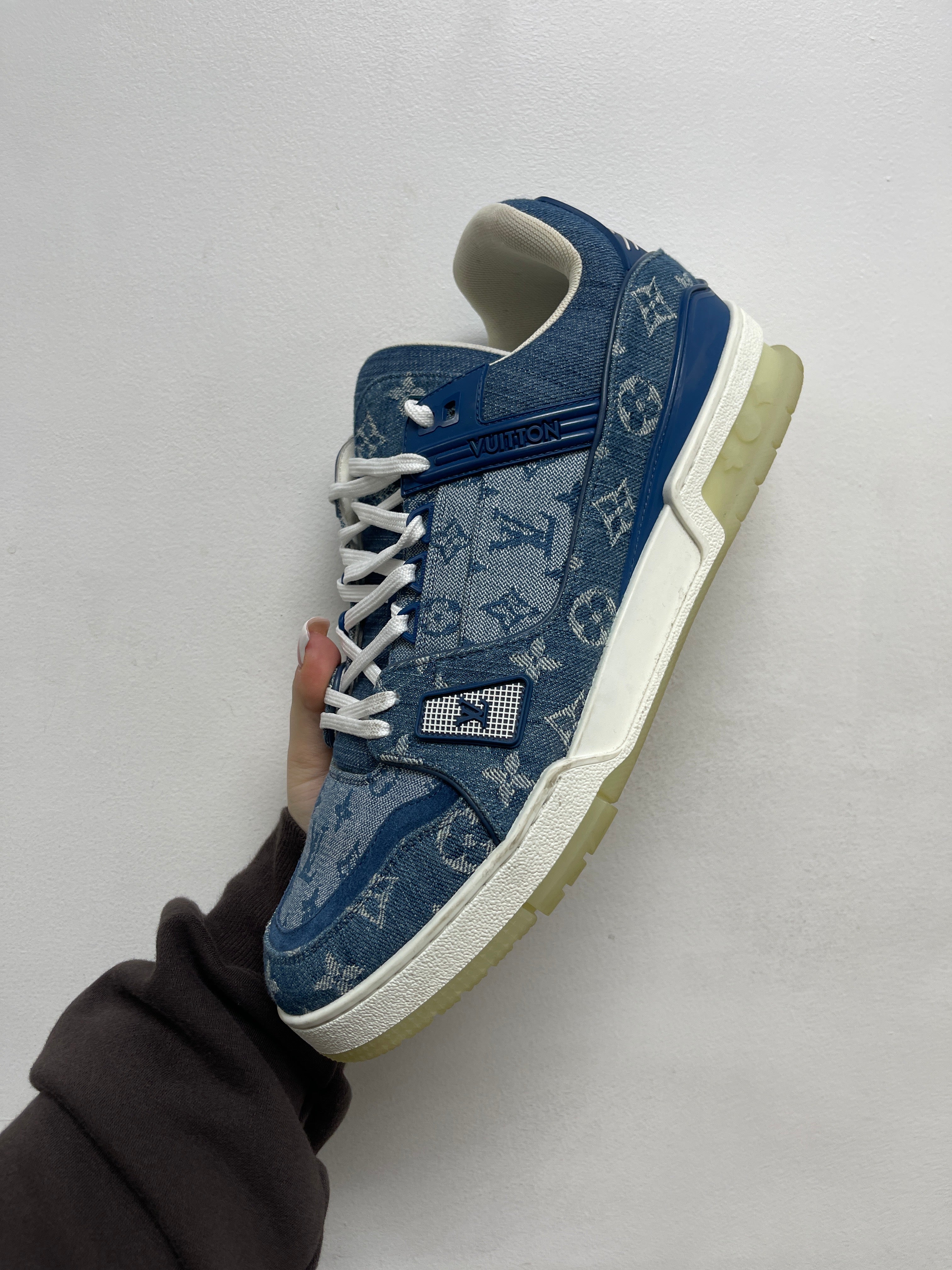 Louis Vuitton Denim Trainer Sneakers