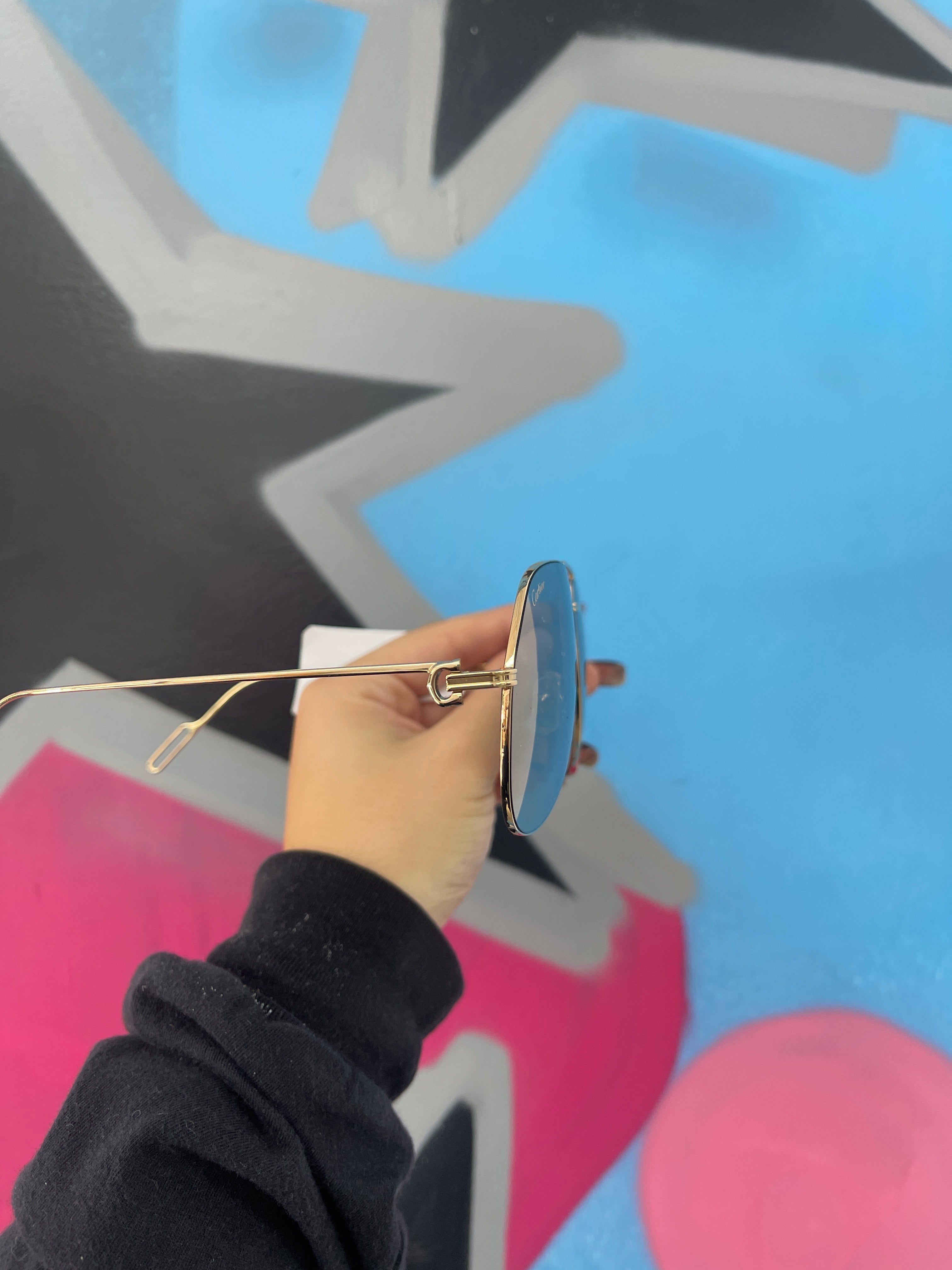 Cartier Gold Aviator Sunglasses