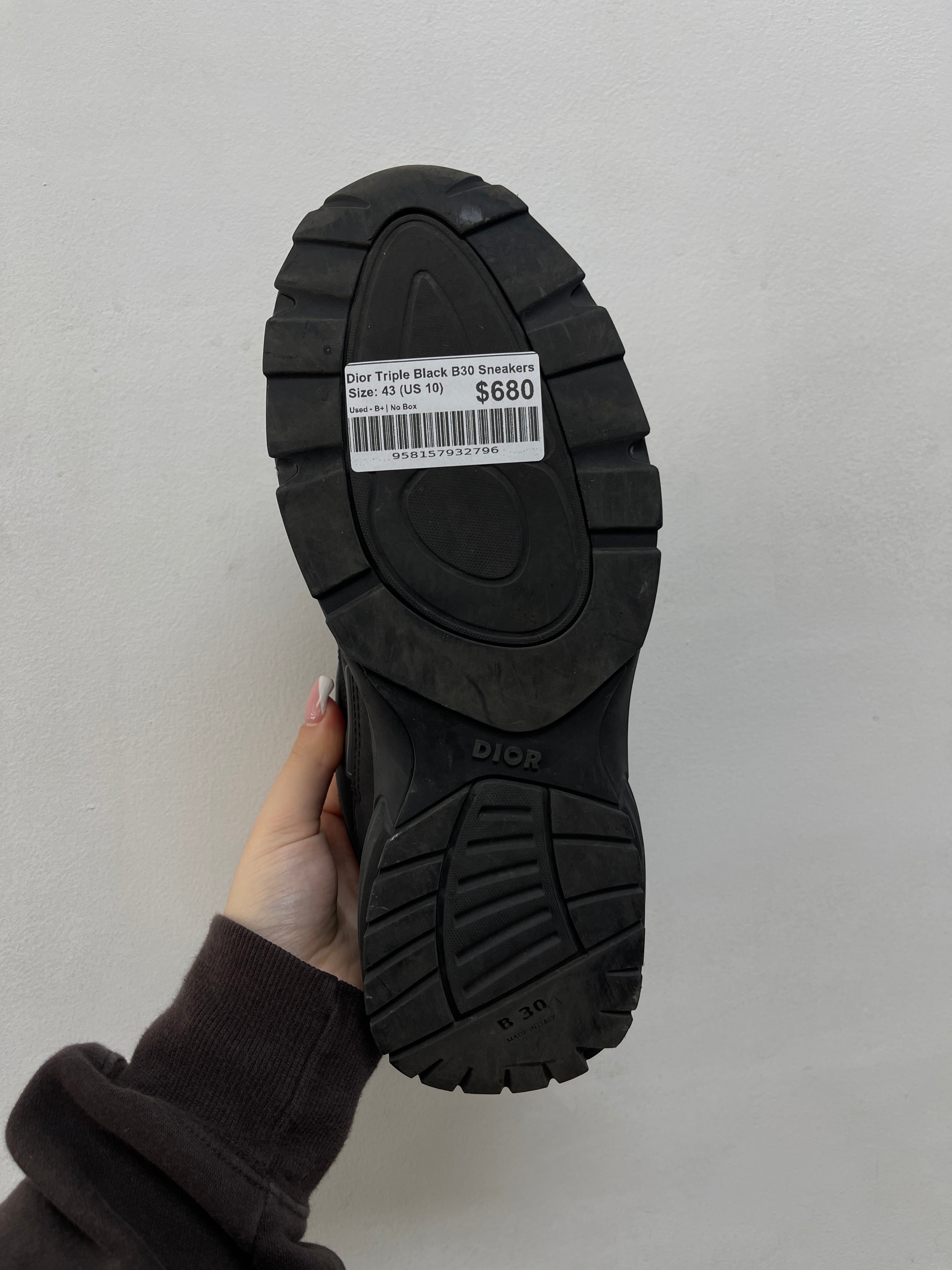 Dior Triple Black B30 Sneakers