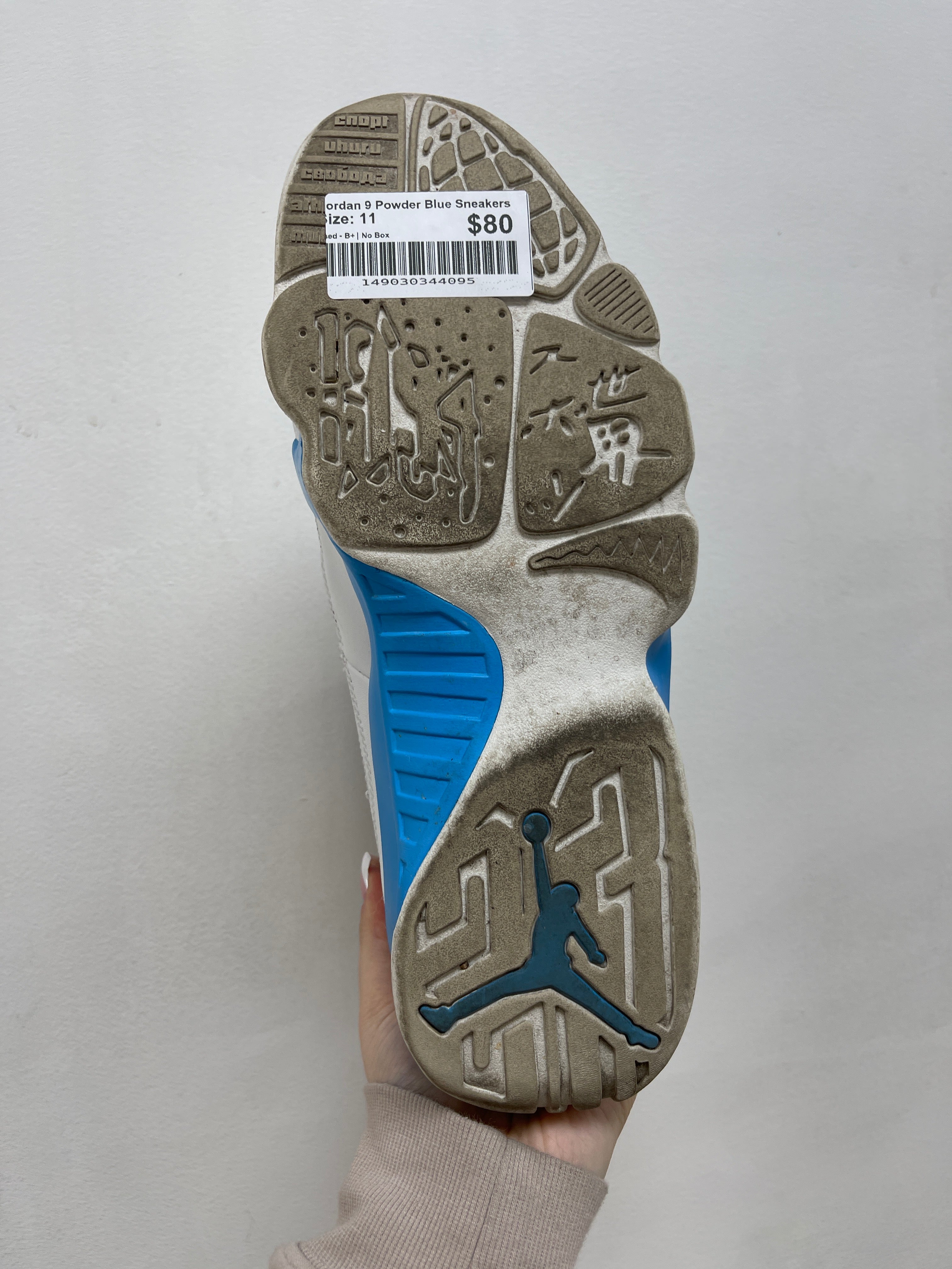 Jordan 9 Powder Blue Sneakers