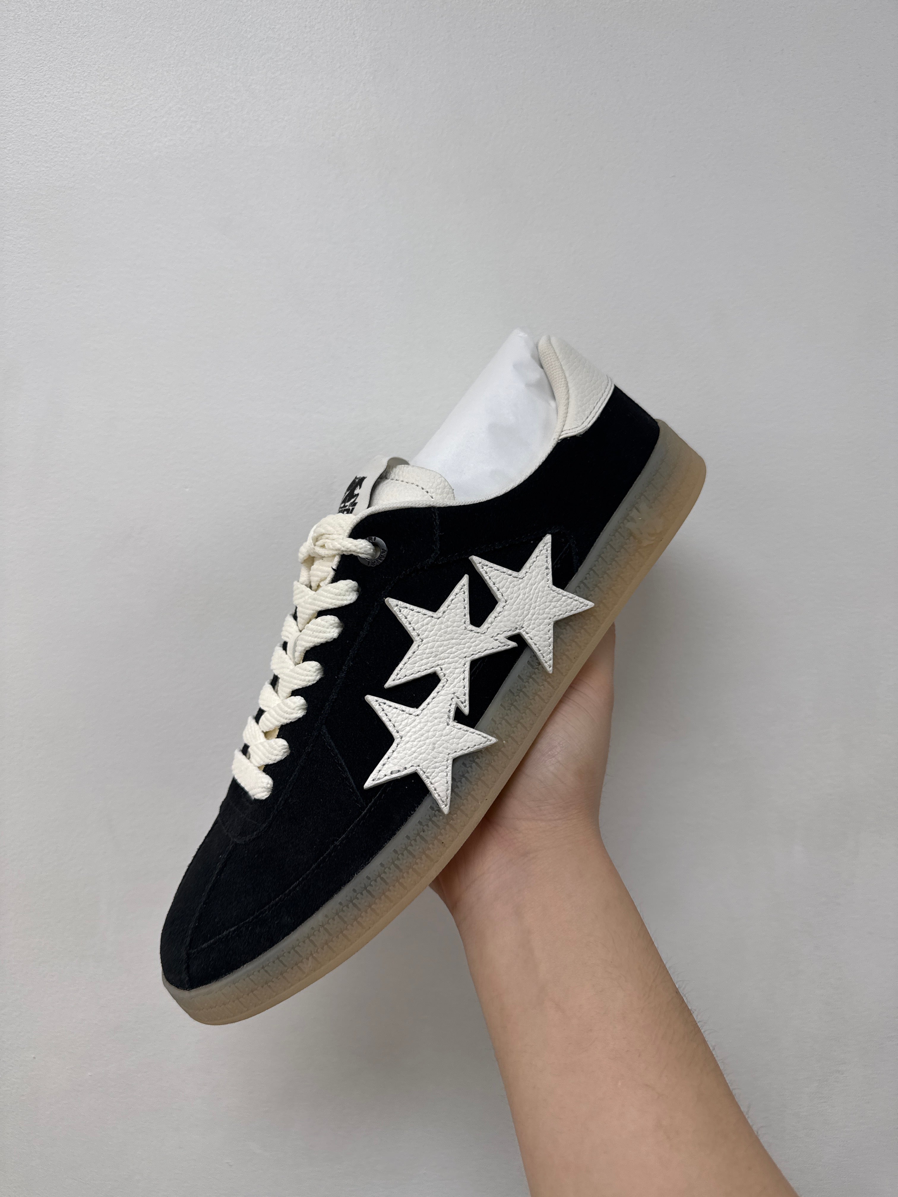 Amiri Pacific Star Low Black White Sneakers