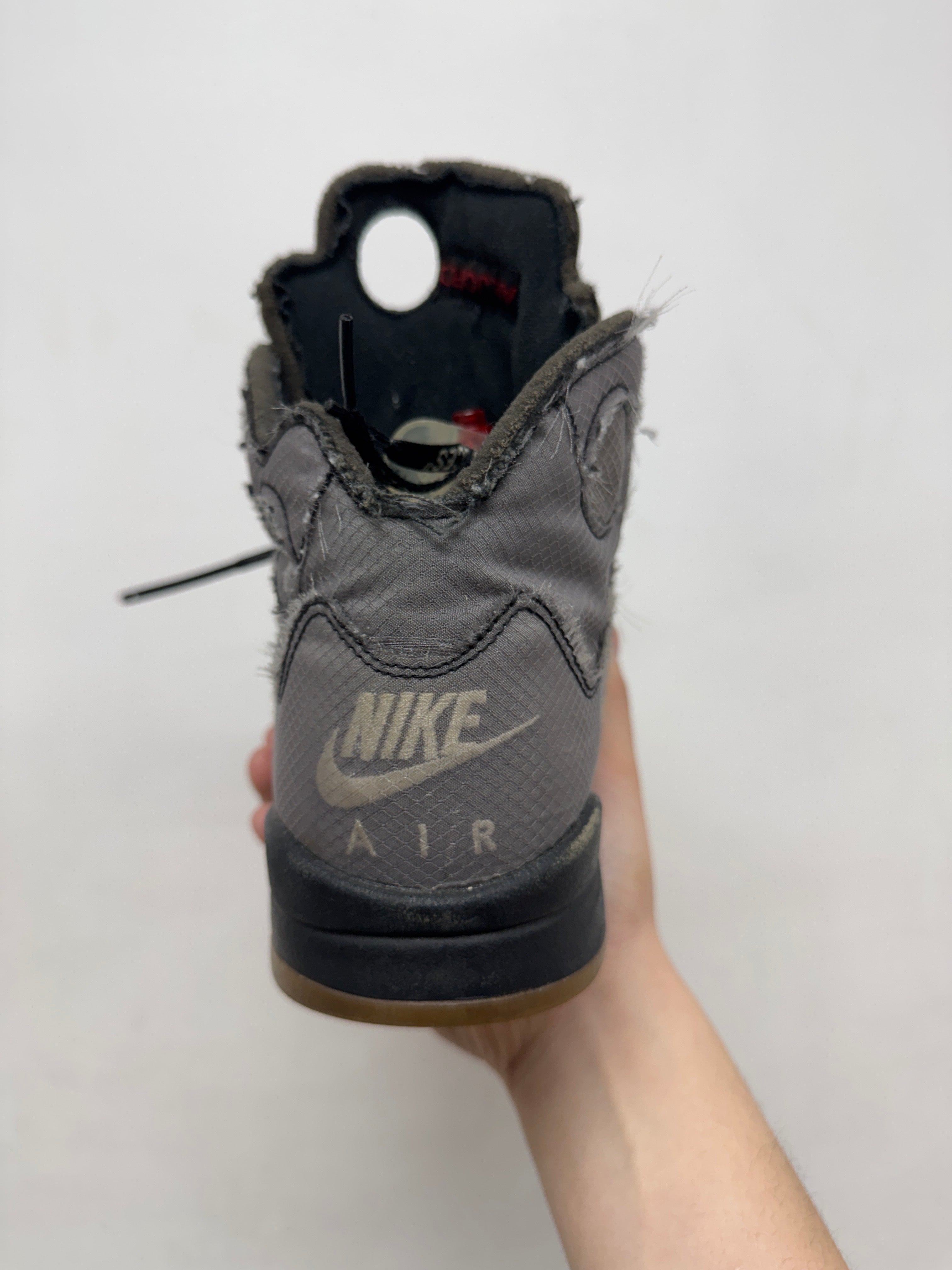 Jordan 5 Off White Muslin Sneakers