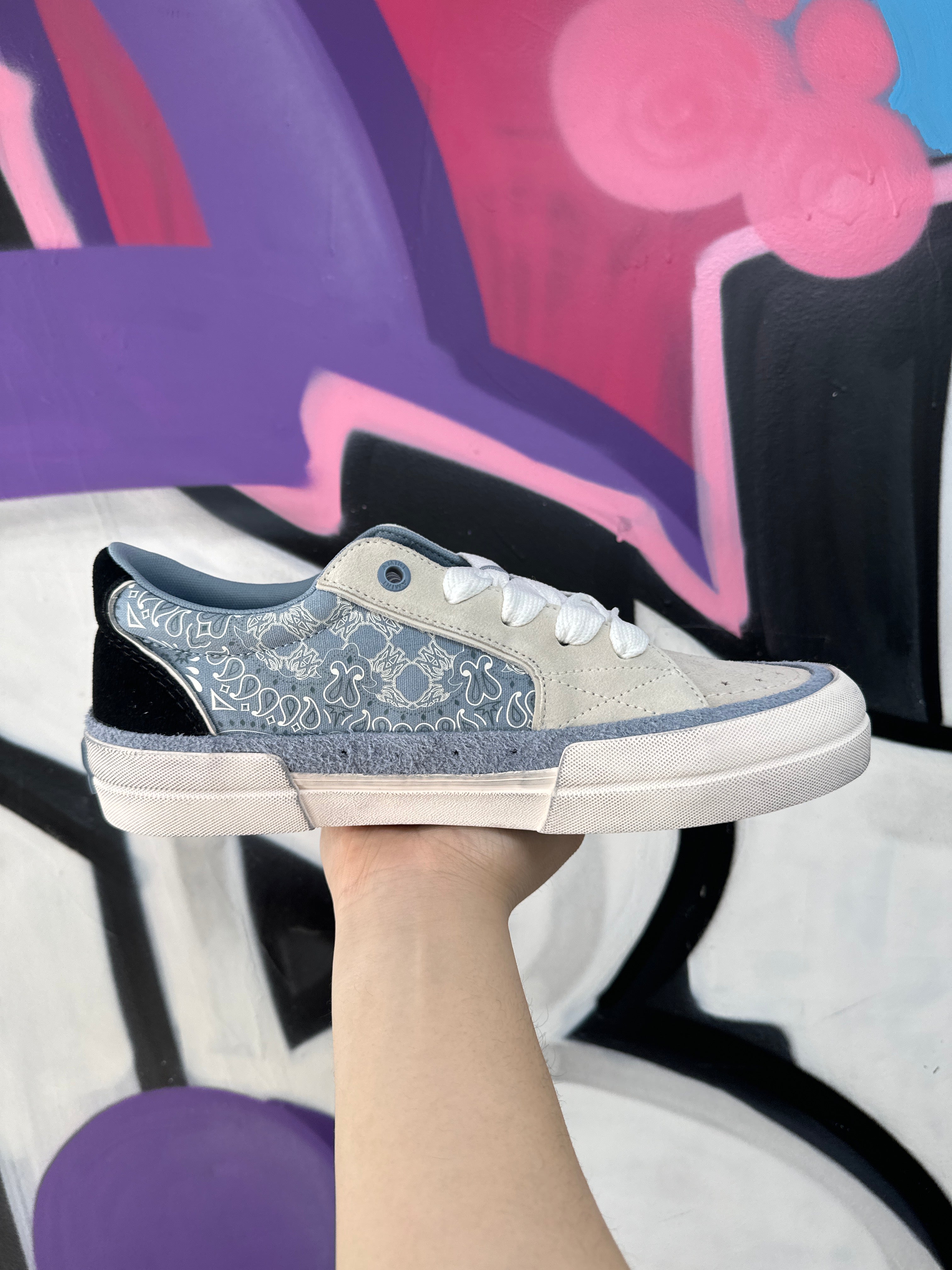 Amiri 3 Star Baby Blue Low Sneakers