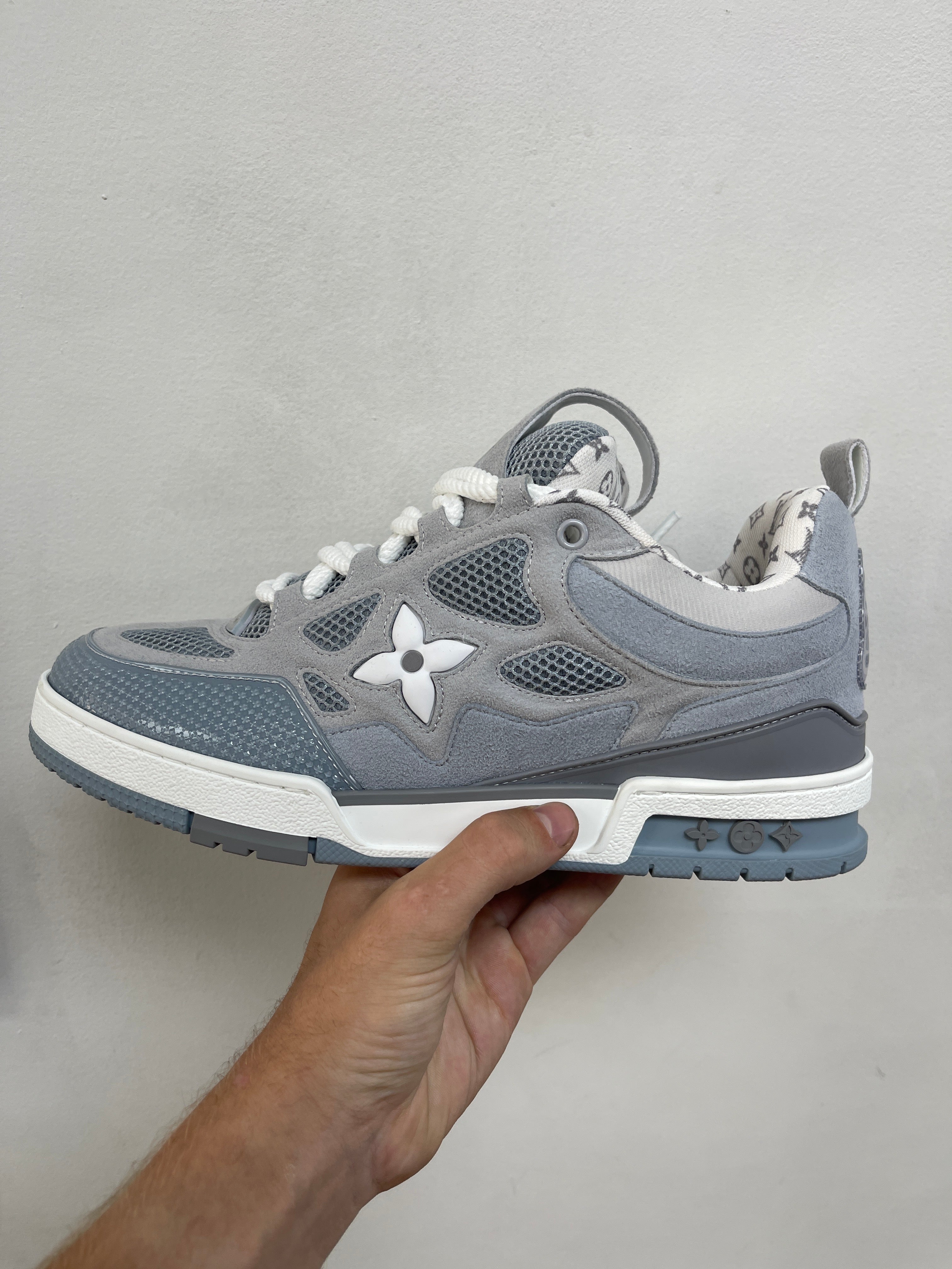 Louis Vuitton Grey Blue Skate Sneakers