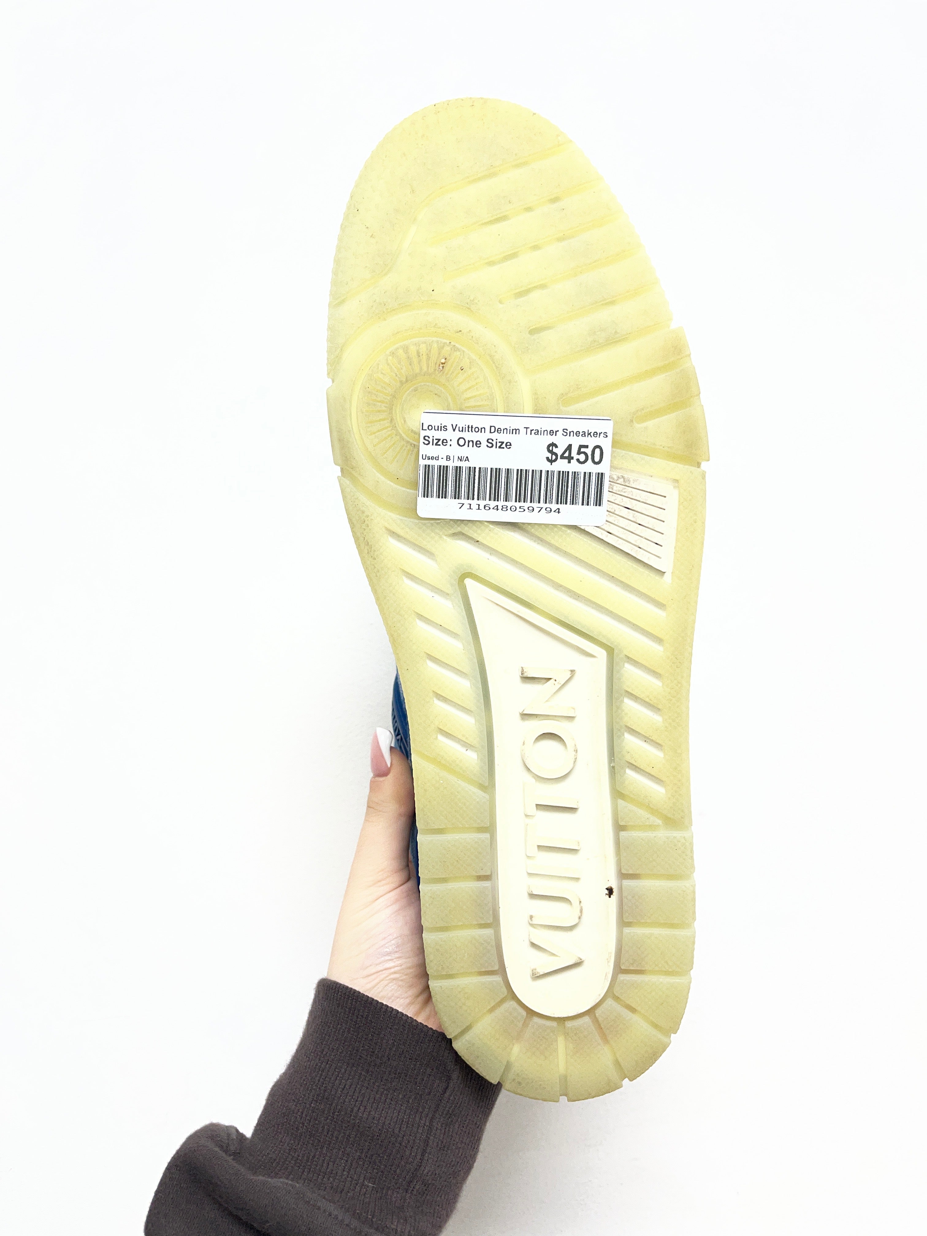 Louis Vuitton Denim Trainer Sneakers
