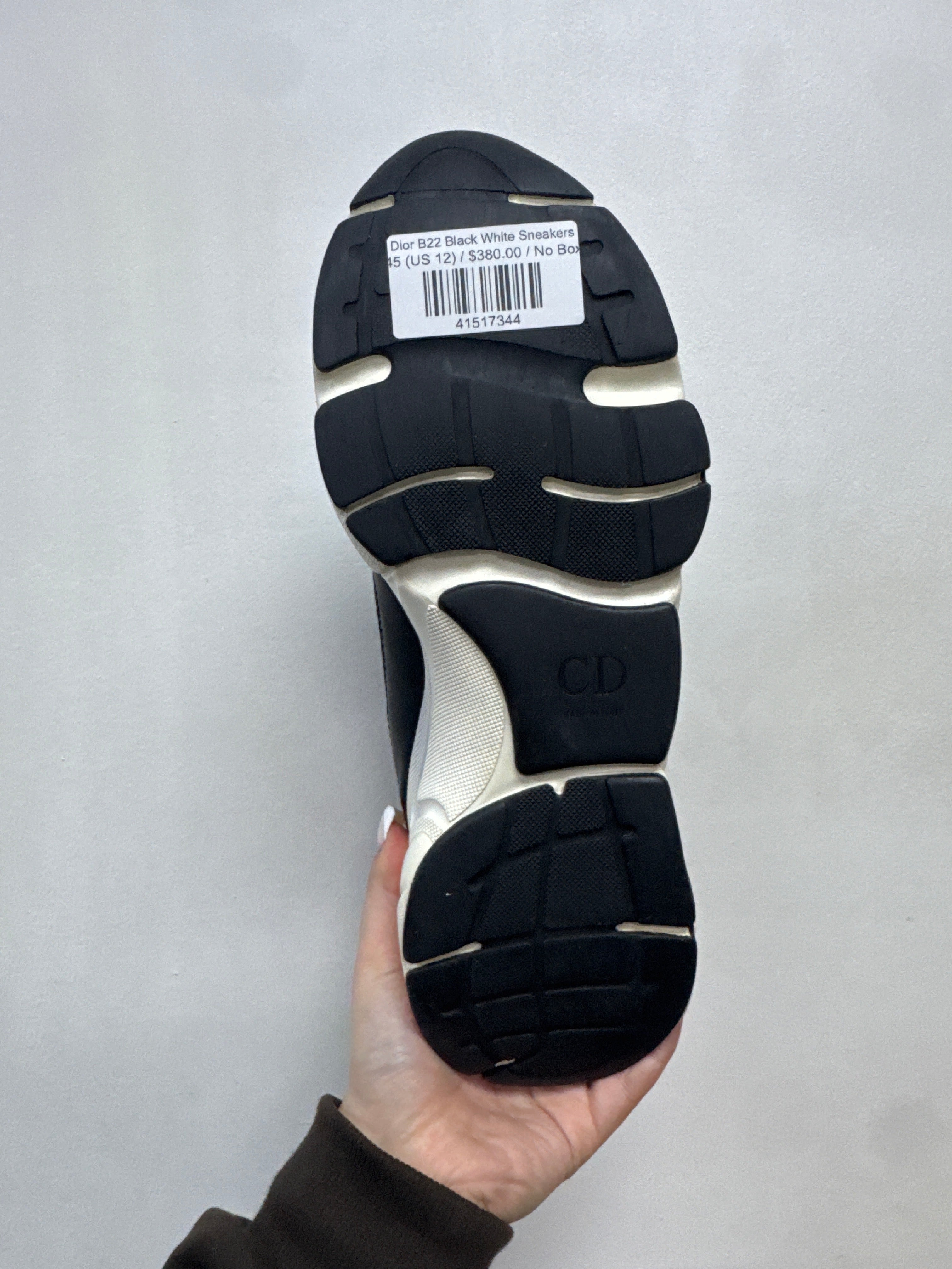 Dior B22 Black White Sneakers