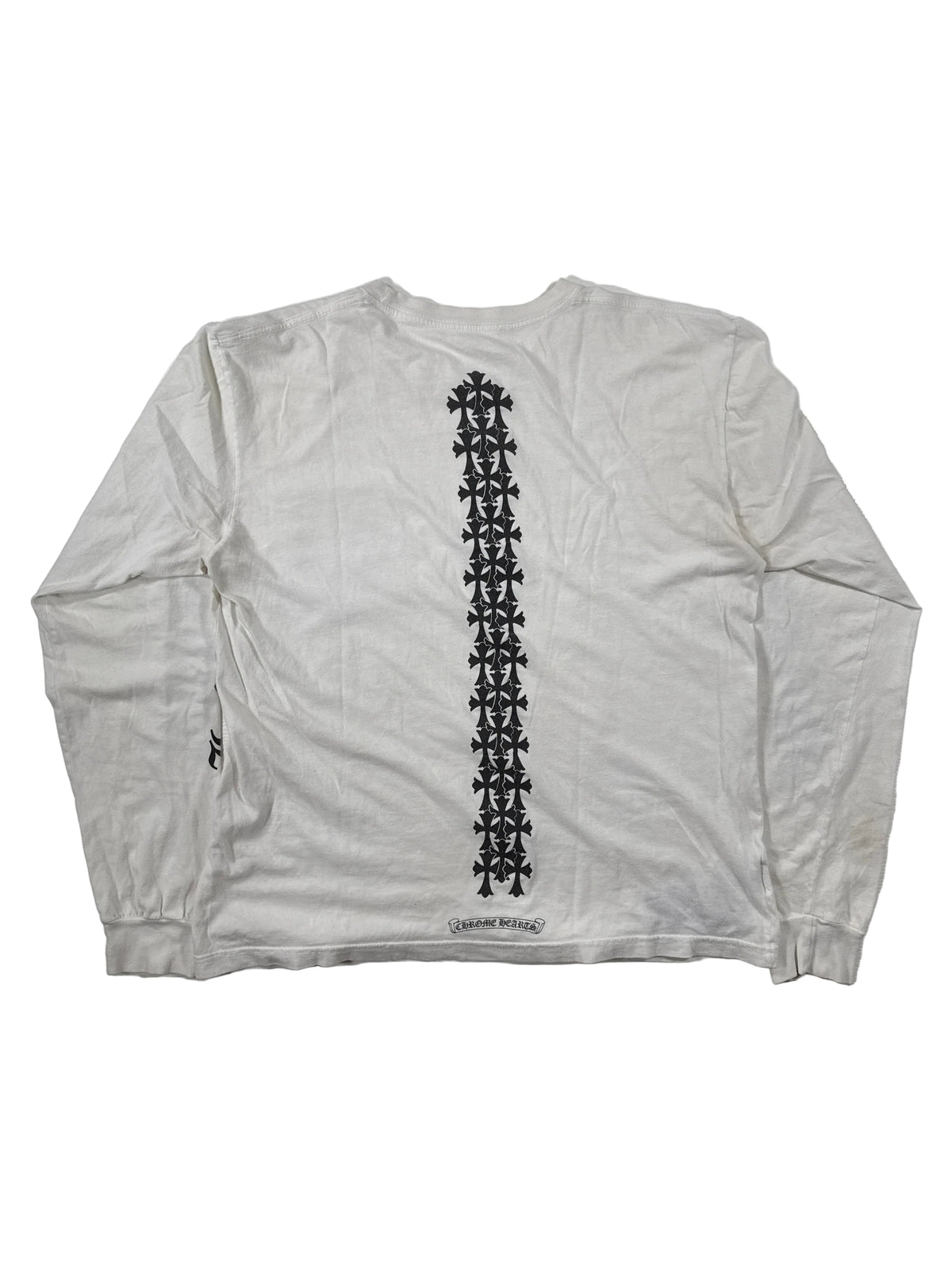 Chrome Hearts White Black Cemetery Spine Long Sleeve