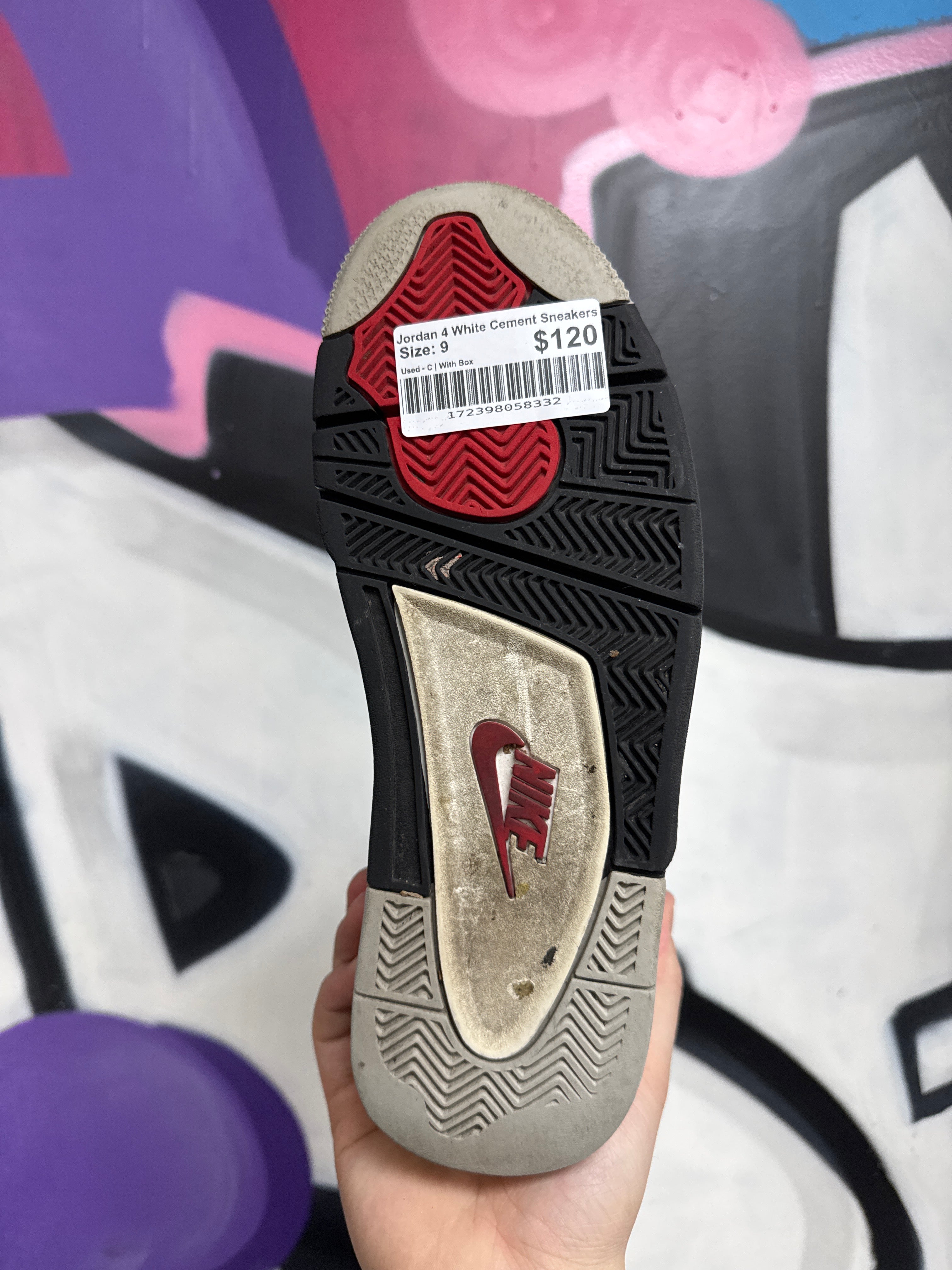 Jordan 4 White Cement Sneakers