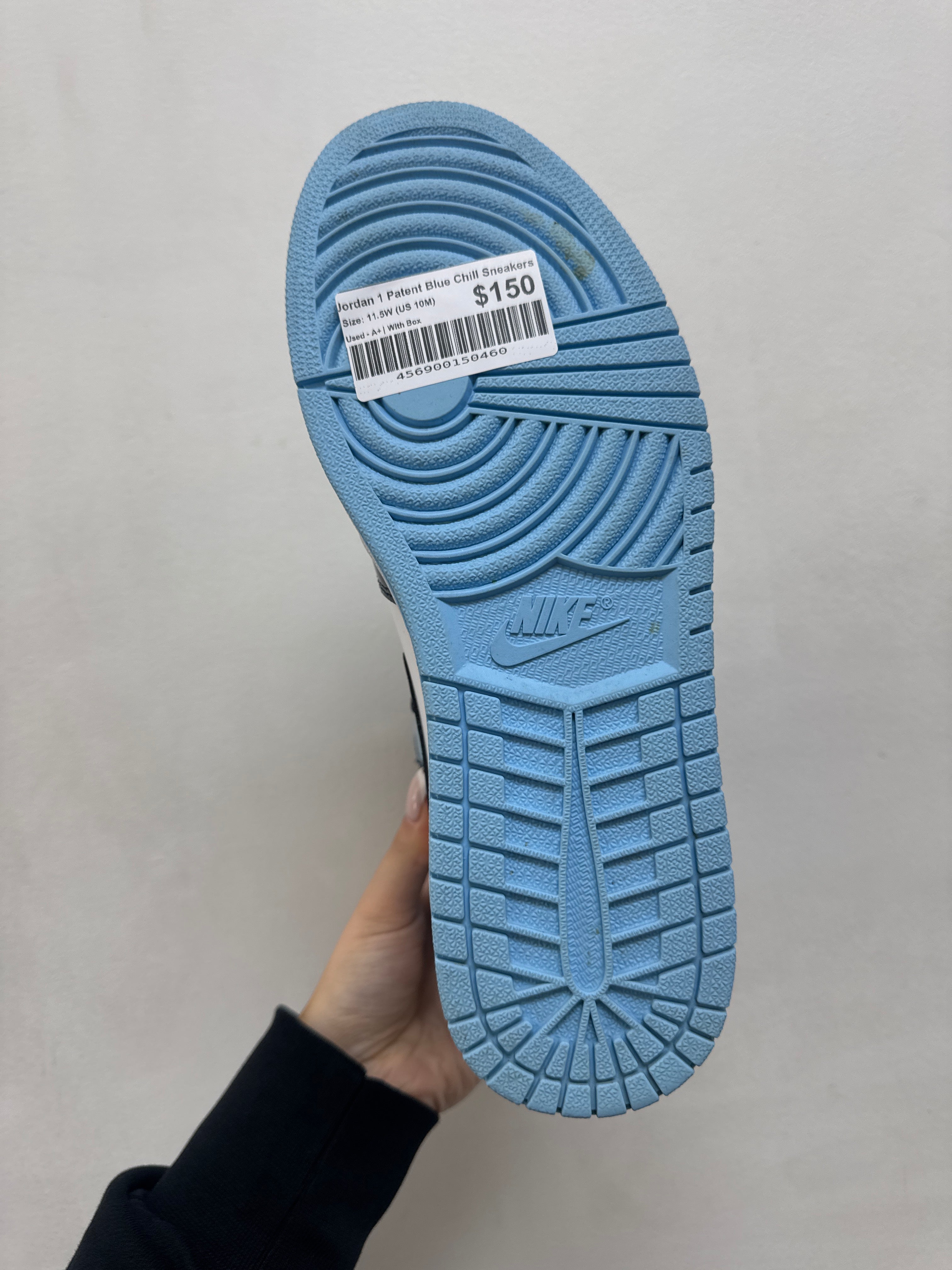 Jordan 1 Patent Blue Chill Sneakers