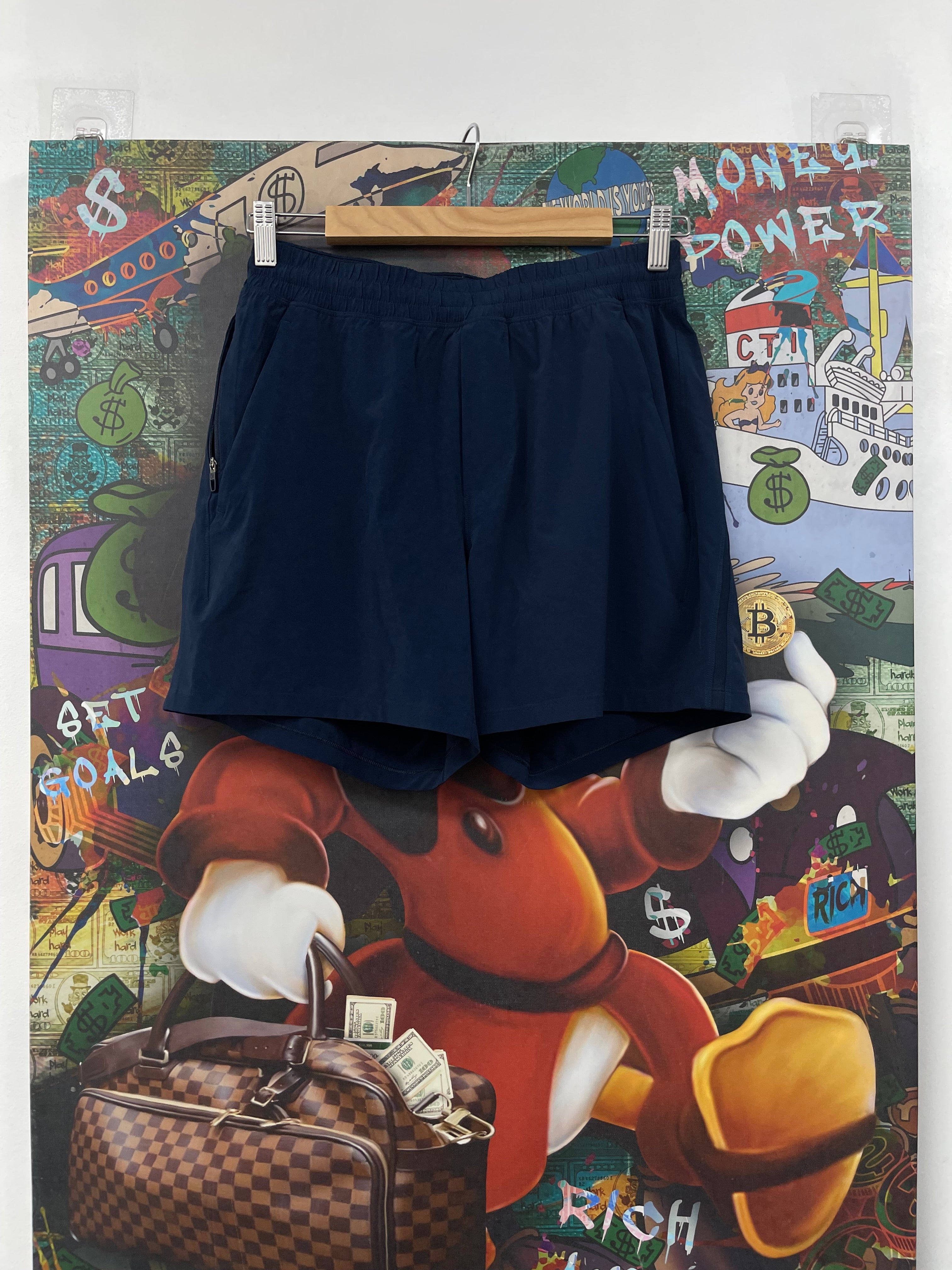 Lululemon Navy Nylon Shorts