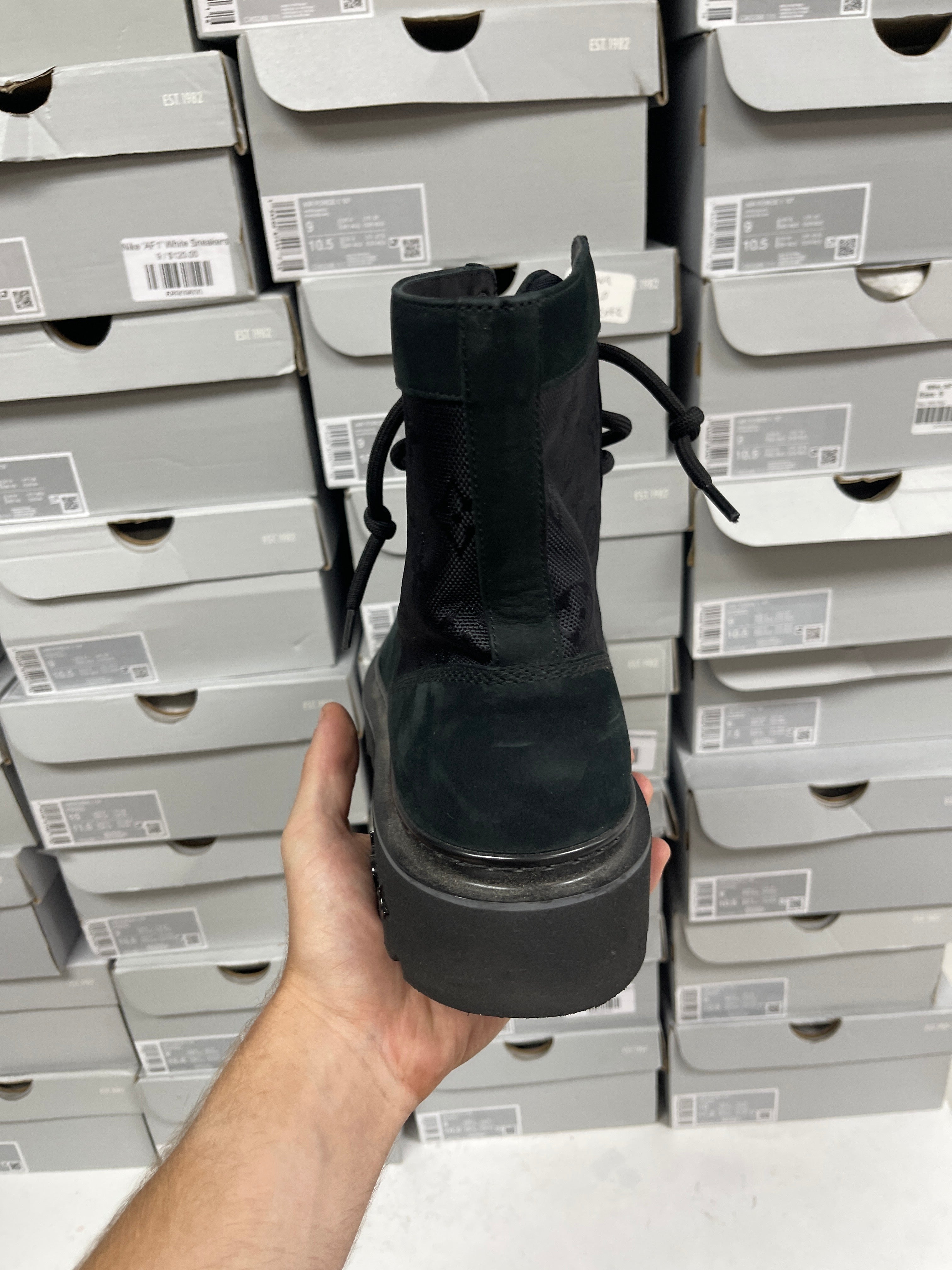 Louis Vuitton Black Monogram Ranger Boots