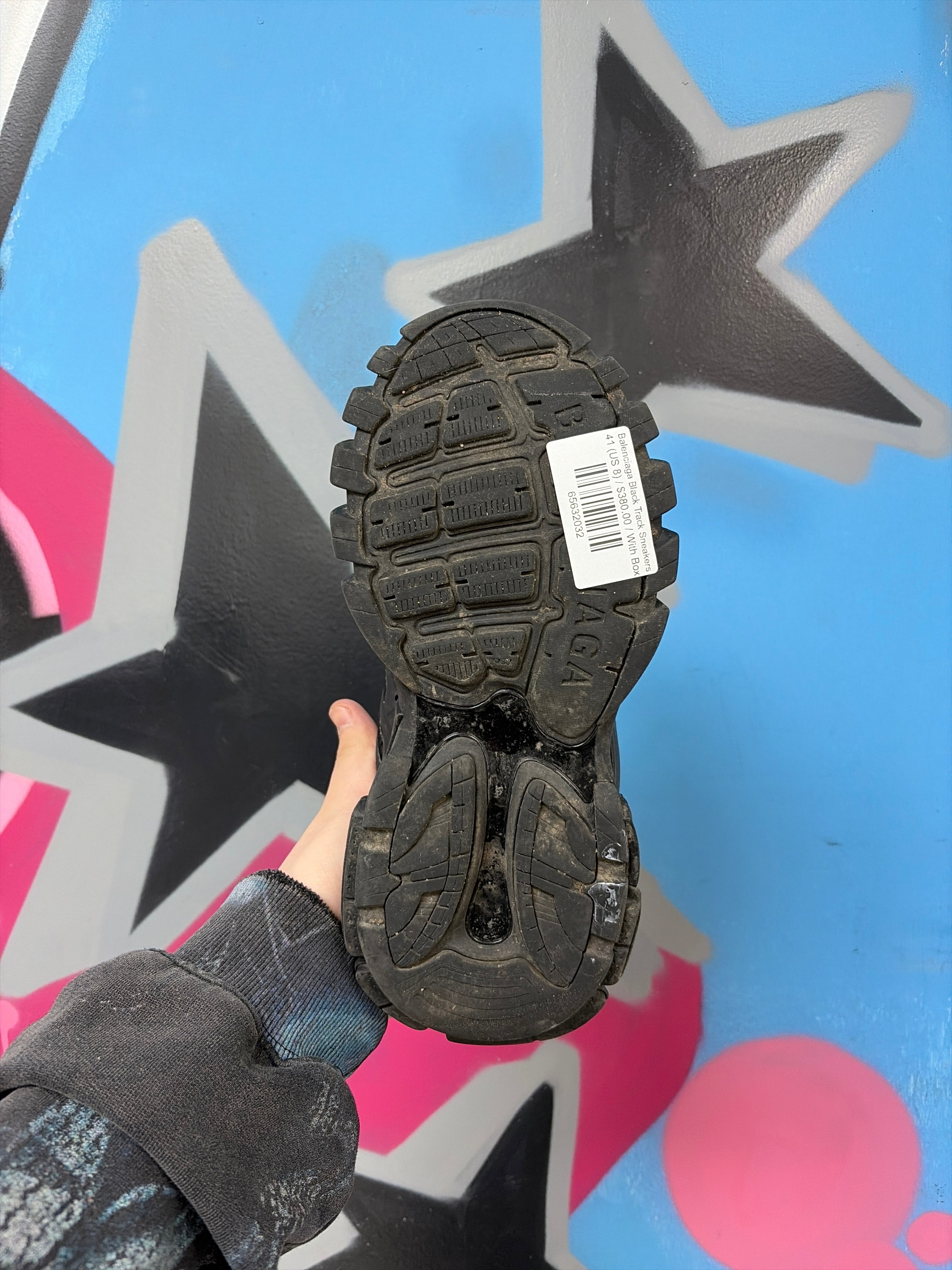 Balenciaga Black Track Sneakers