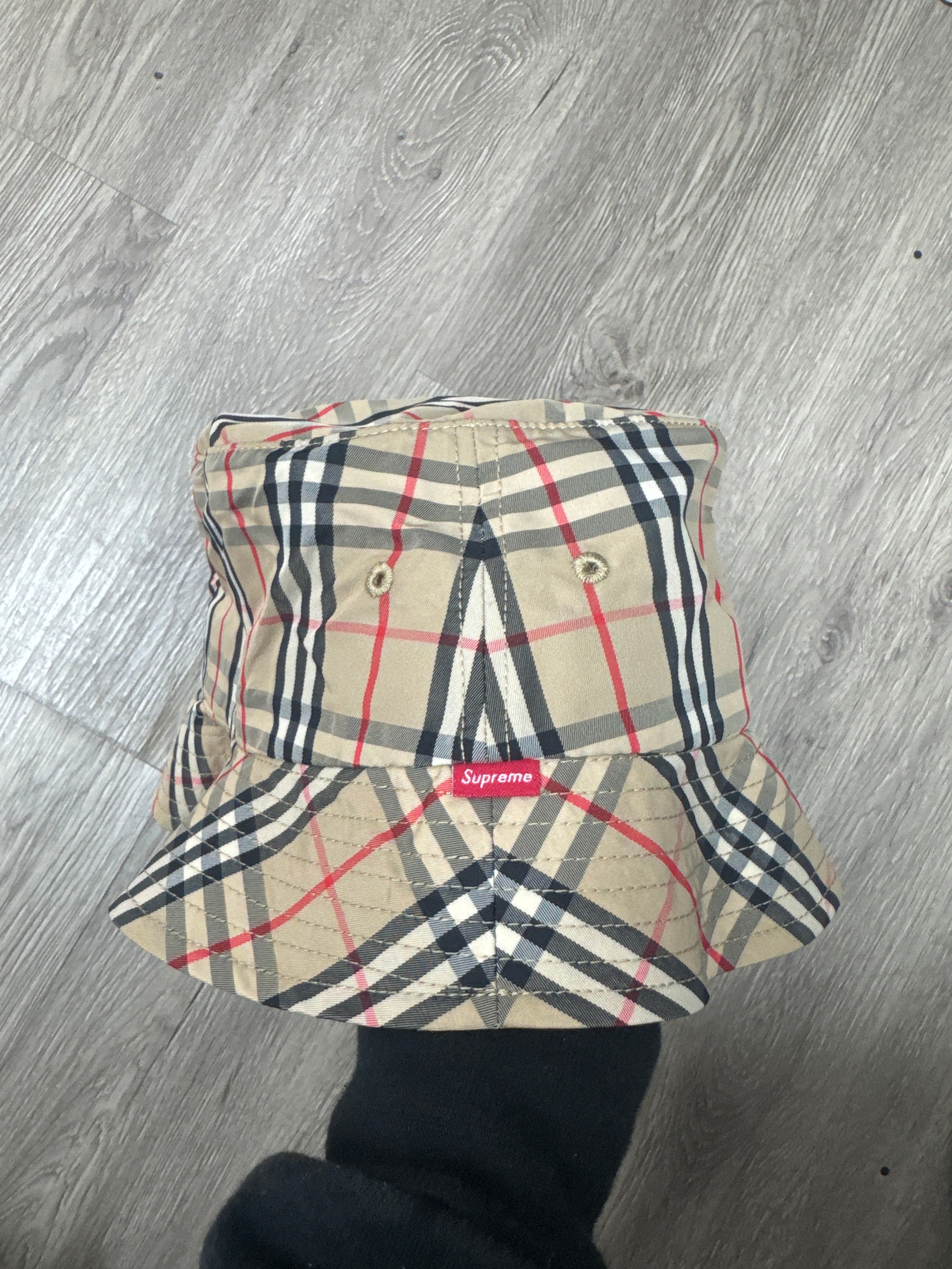 Supreme Burberry Bucket Hat New With Tags