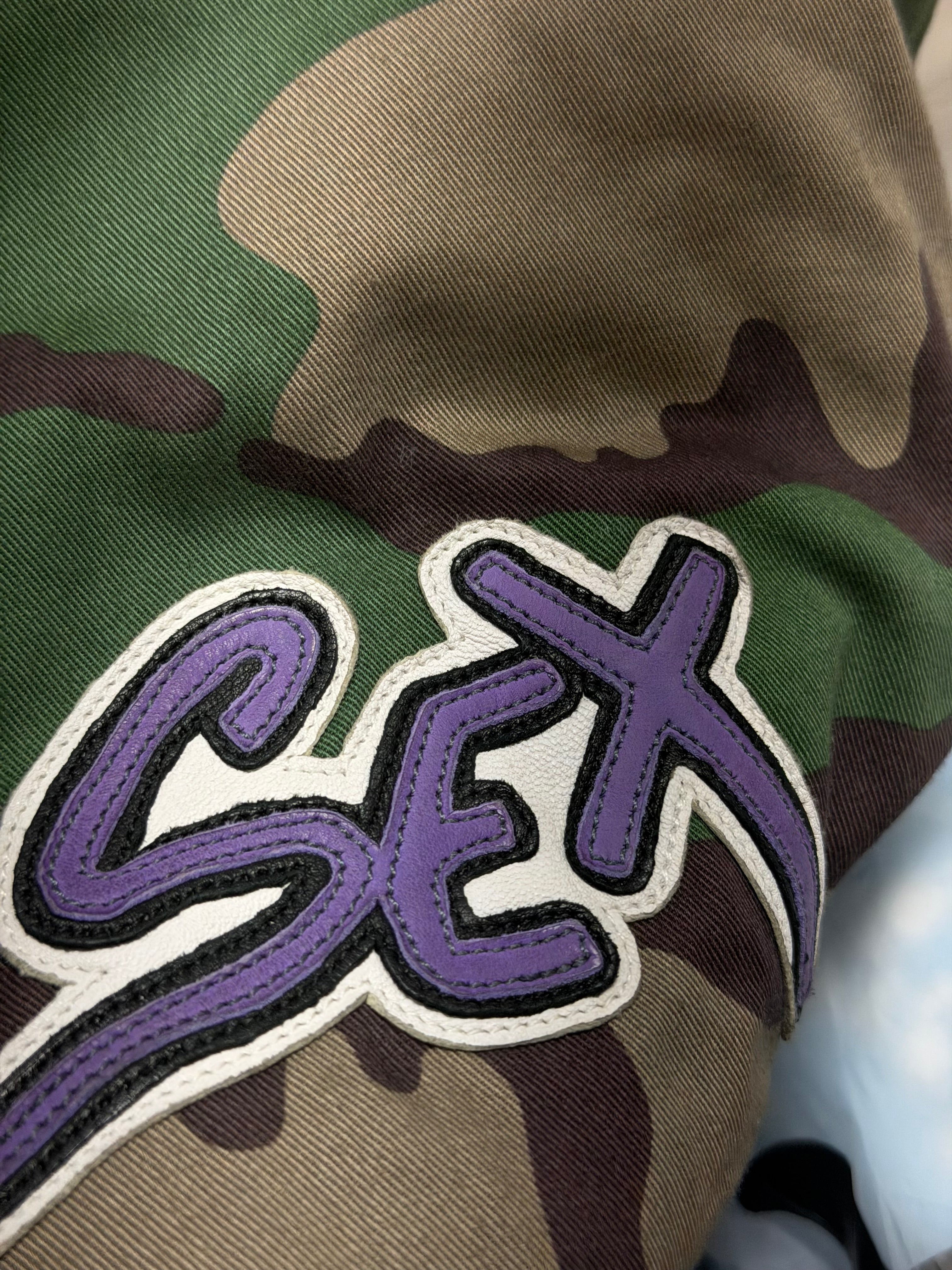 Chrome Hearts Matty Boy Sex Records Camo Bomber Jacket
