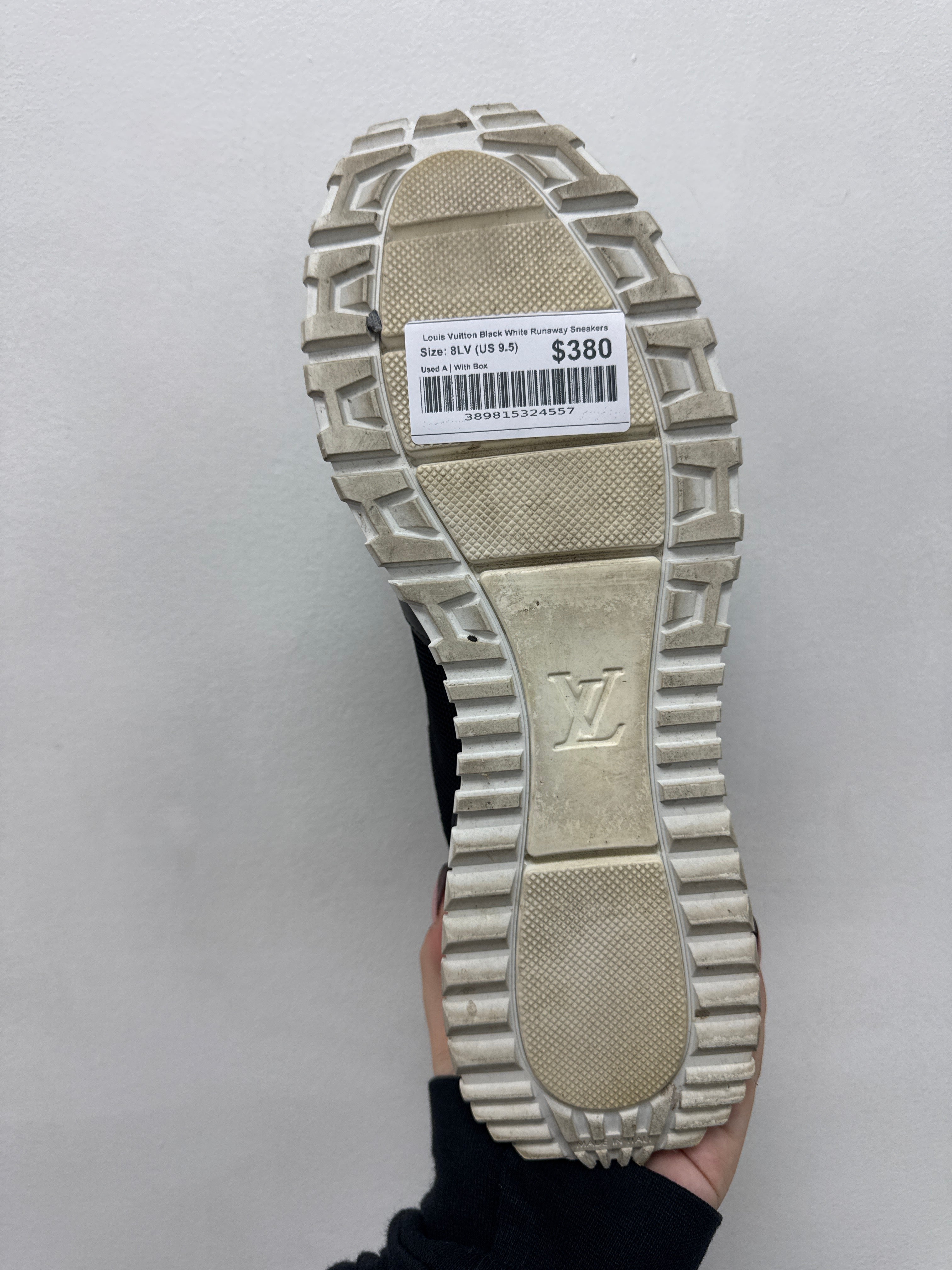 Louis Vuitton Black White Runaway Sneakers