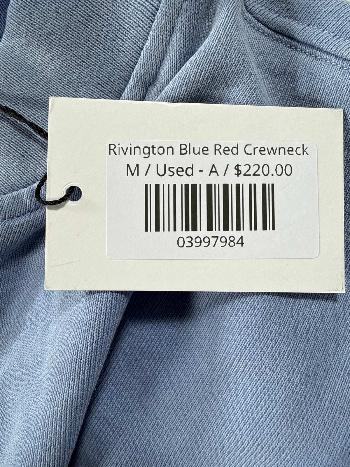 Rivington Blue Red Crewneck