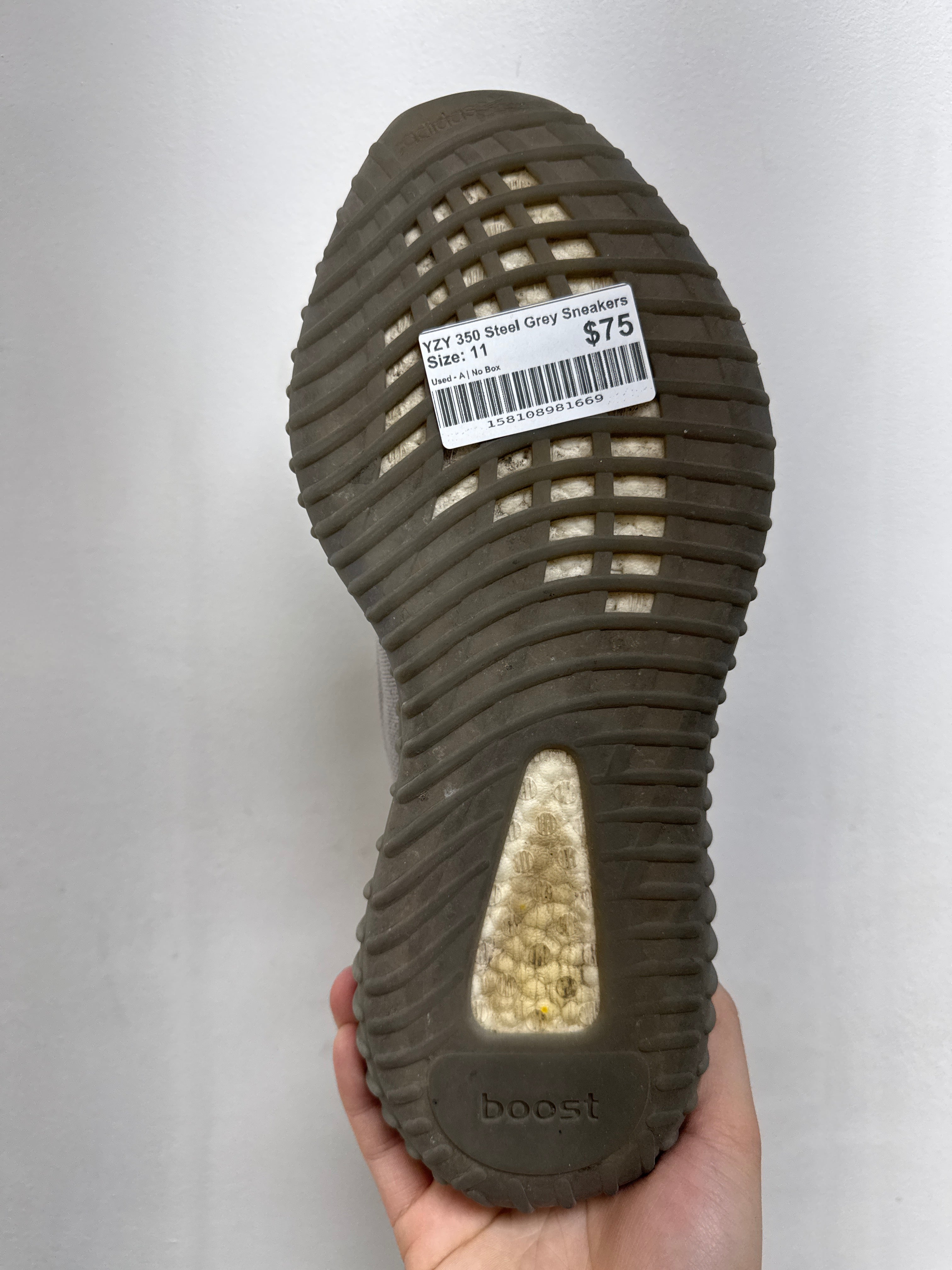 YZY 350 Steel Grey Sneakers
