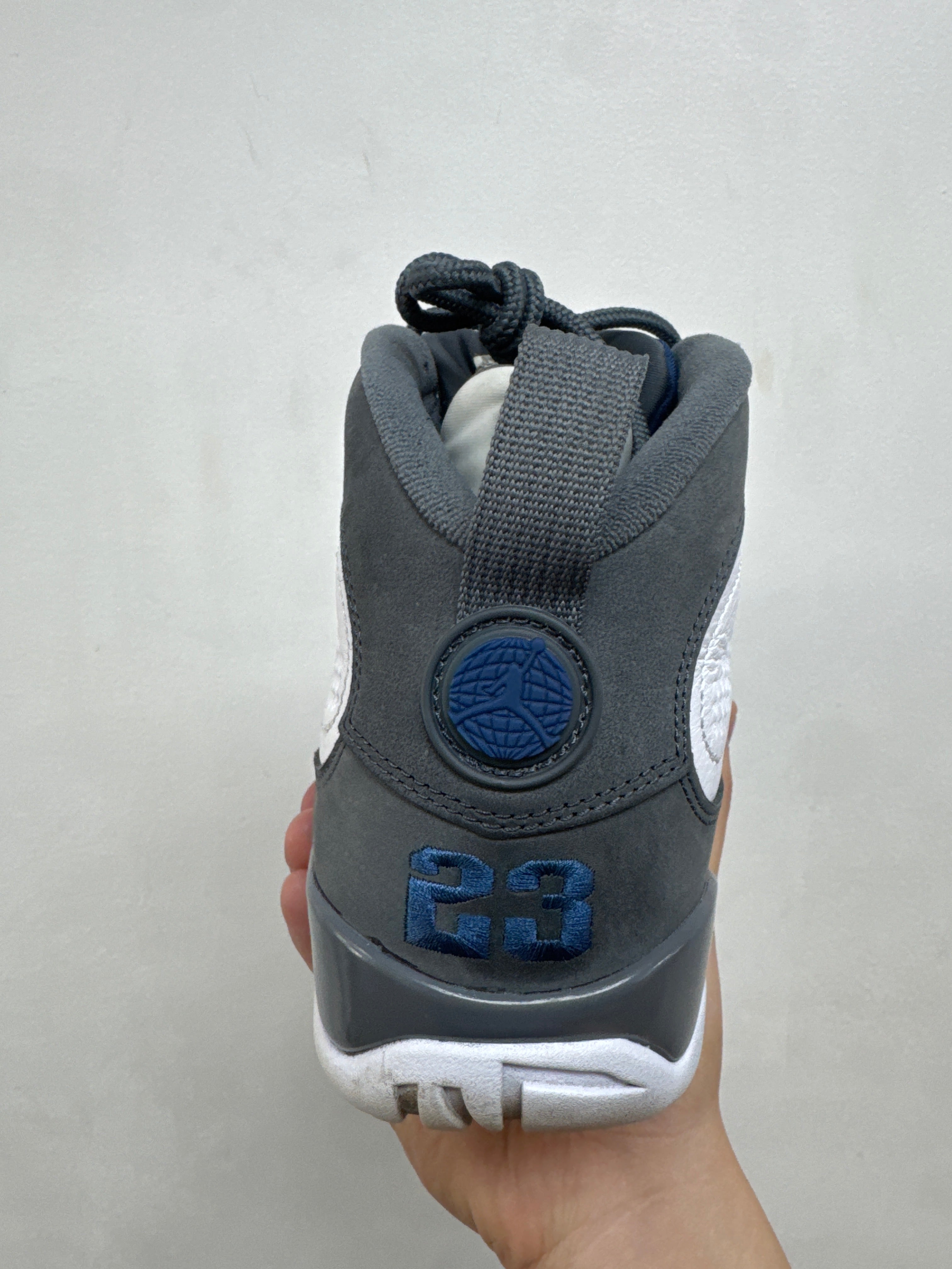 Jordan 9 French Blue Wolf Grey Sneakers