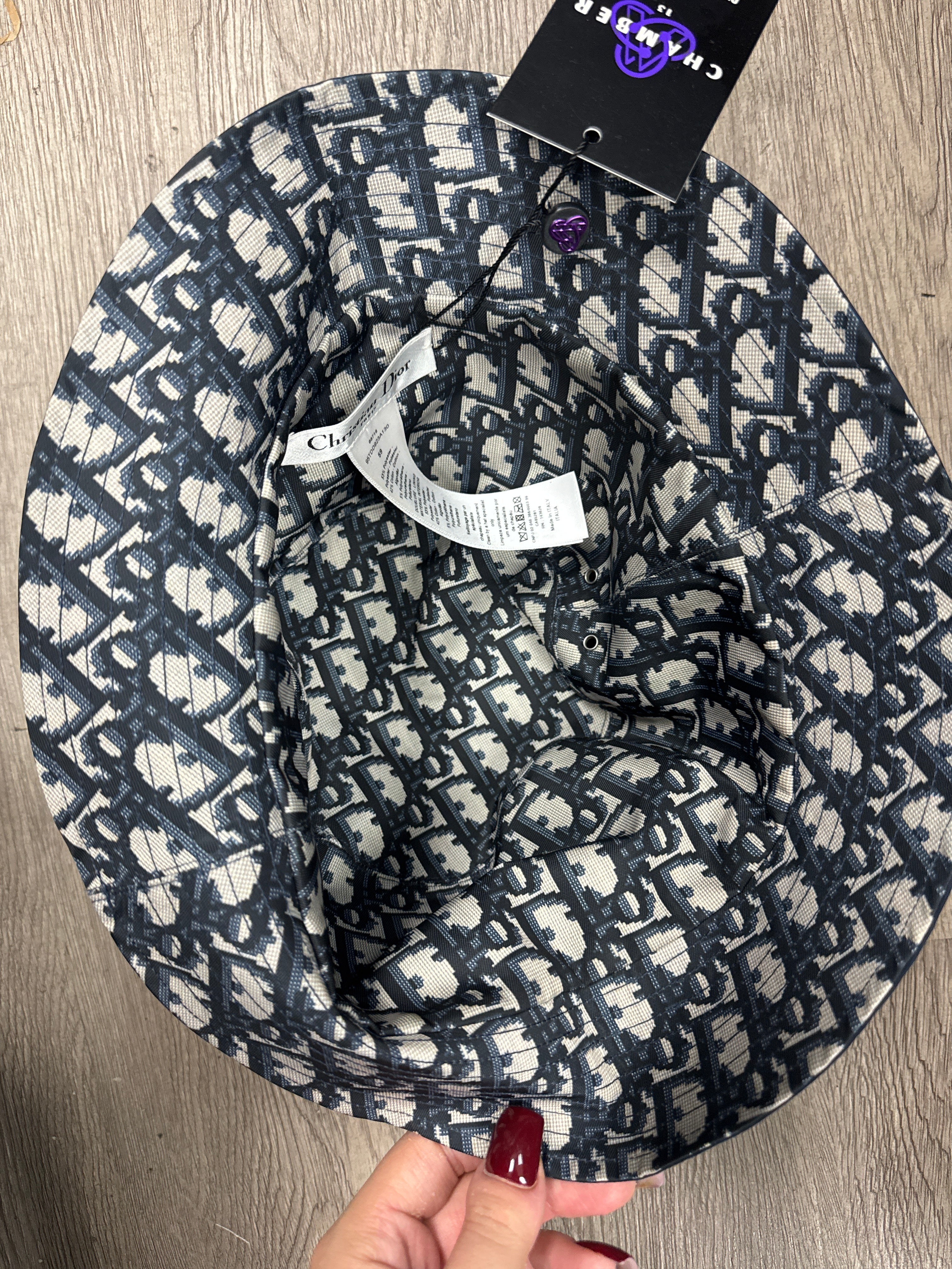 Dior Navy Oblique Reversible Hat