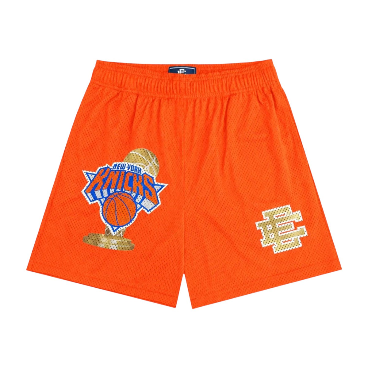 Eric Emanuel 'Championship Knicks' Orange & Gold Shorts