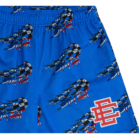 Eric Emanuel x Matty Boy 'Stay Fast' Blue Shorts