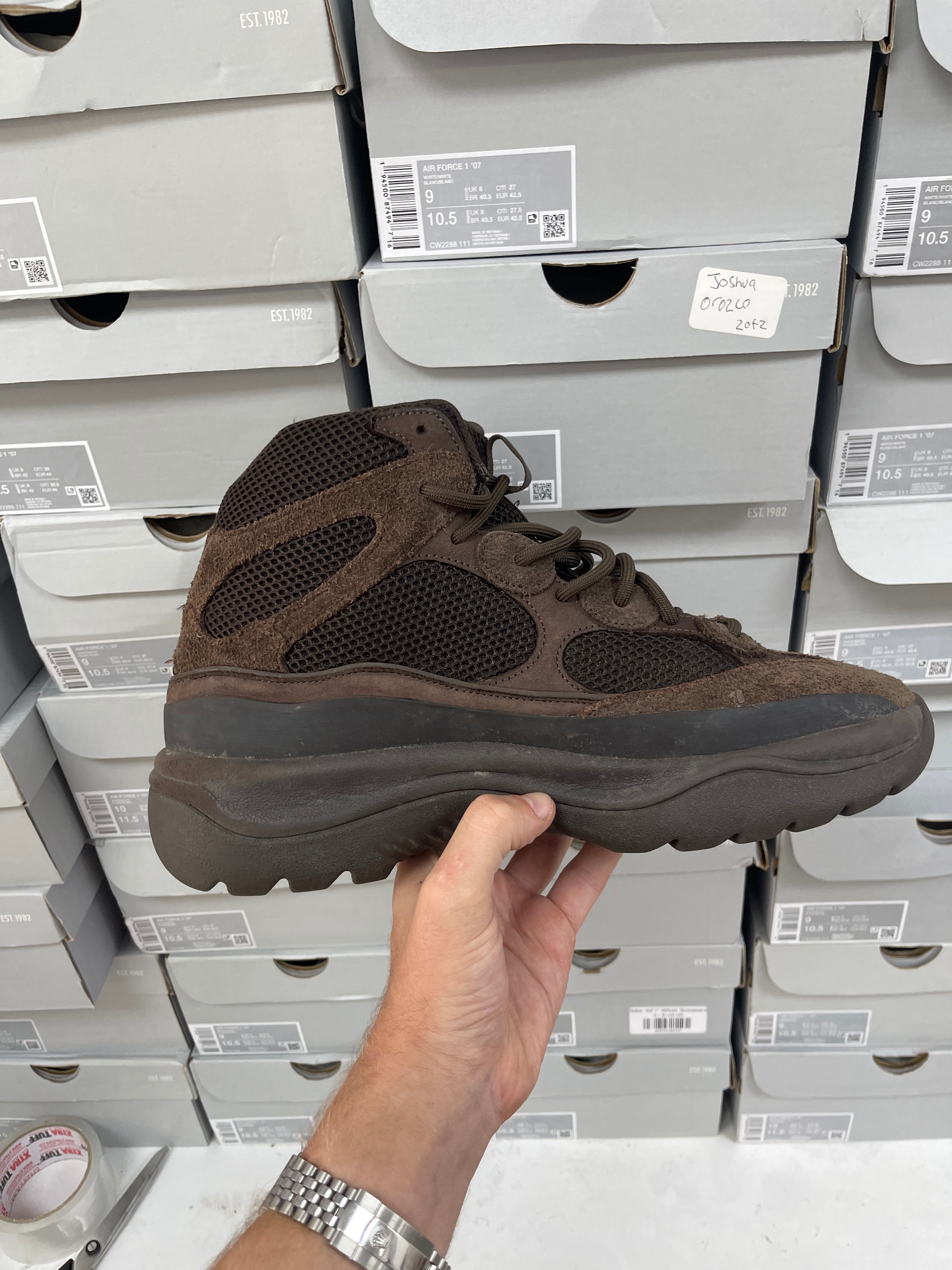 YZY Oil Desert Boots