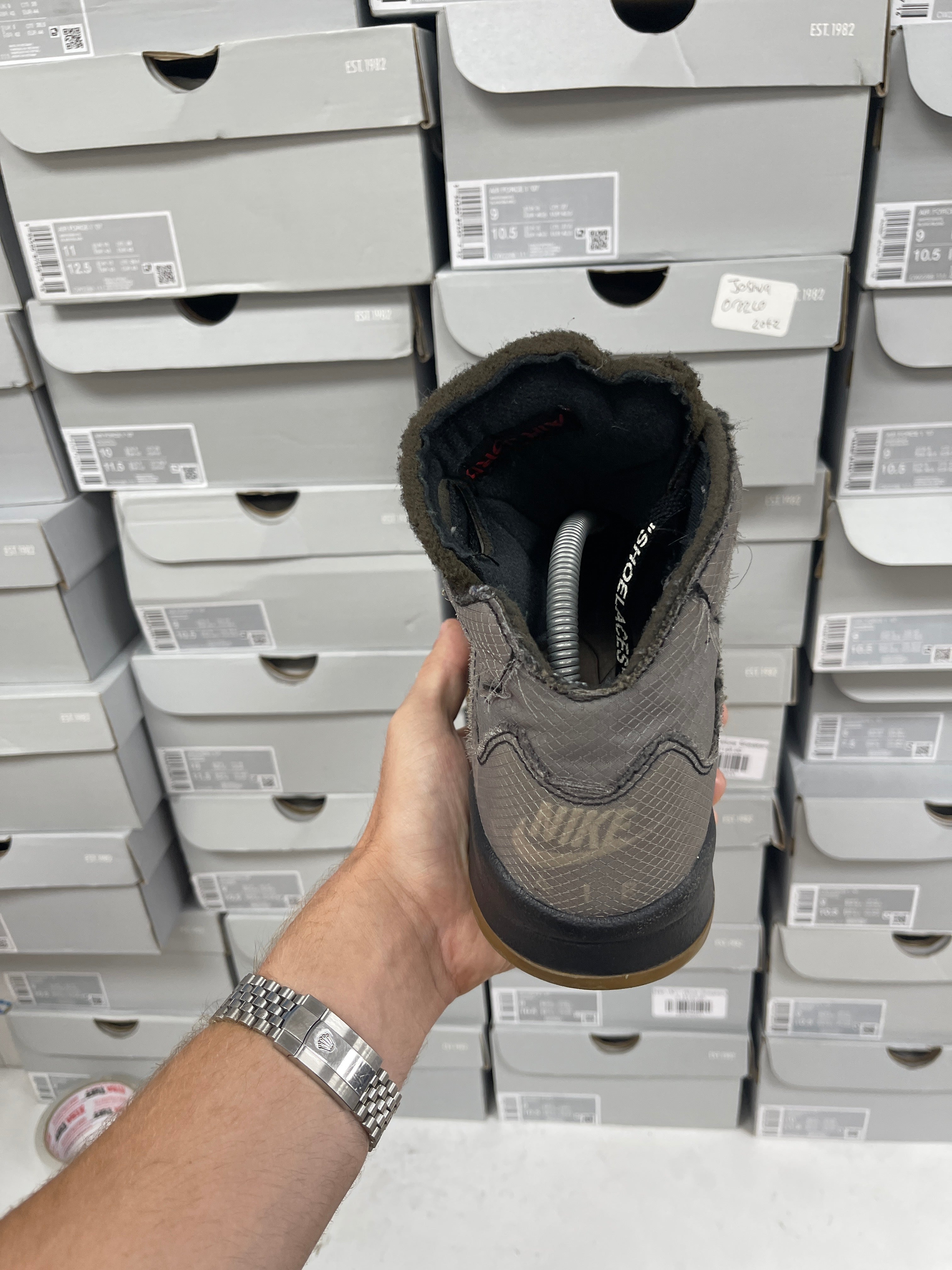 Jordan 5 x Off-White Muslin Sneakers