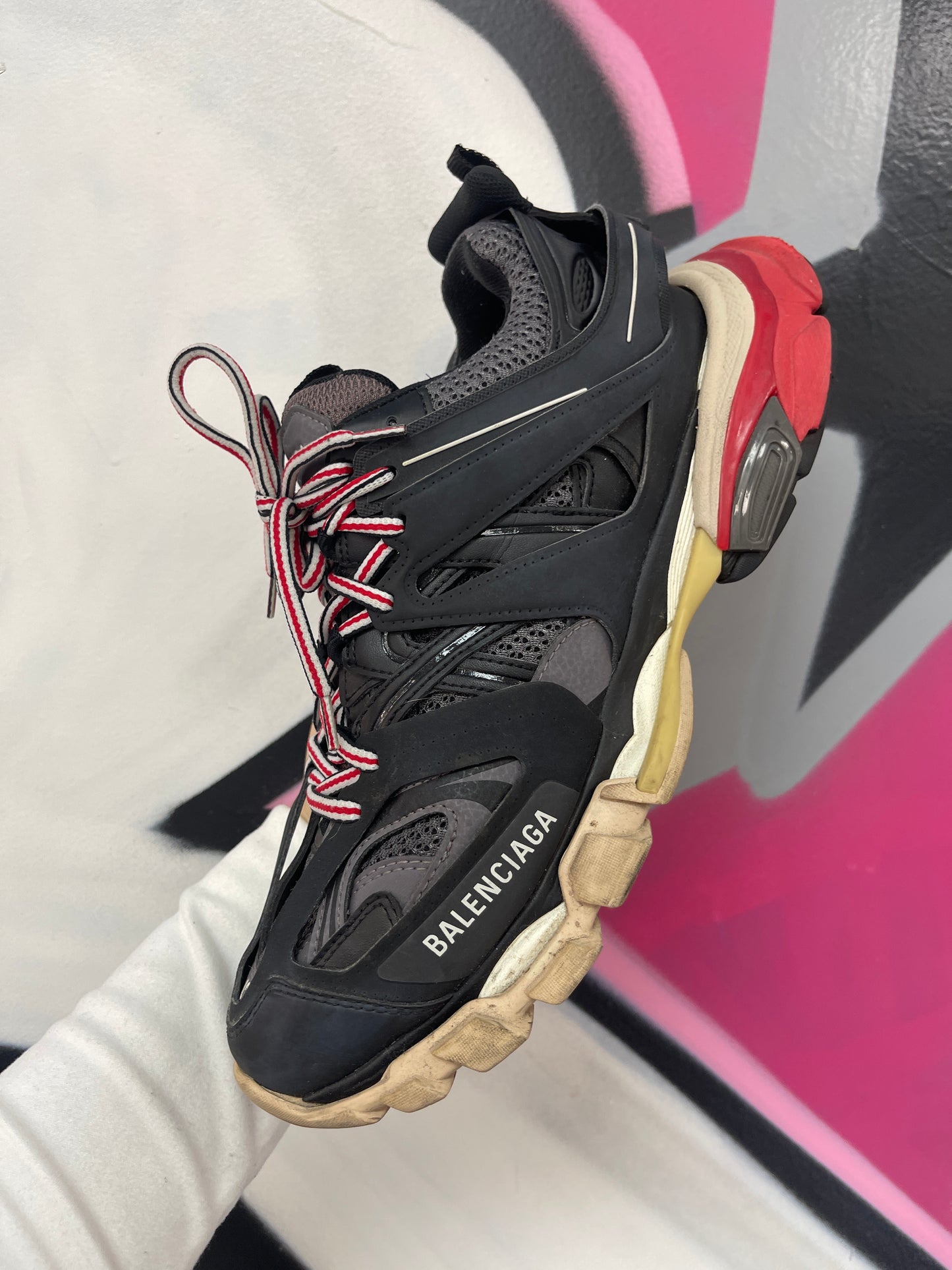 Balenciaga Track Black Red Sneakers