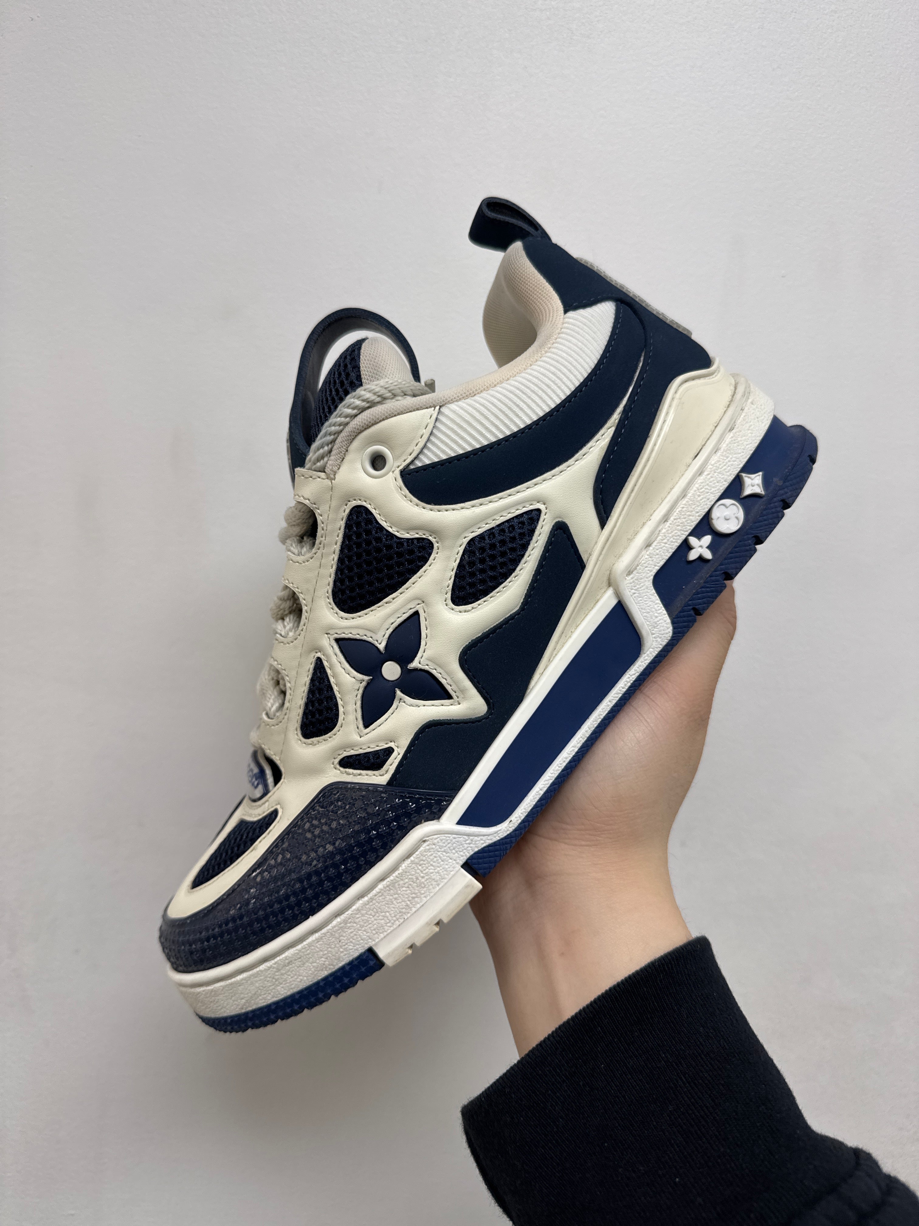 Louis Vuitton Navy Skate Sneakers