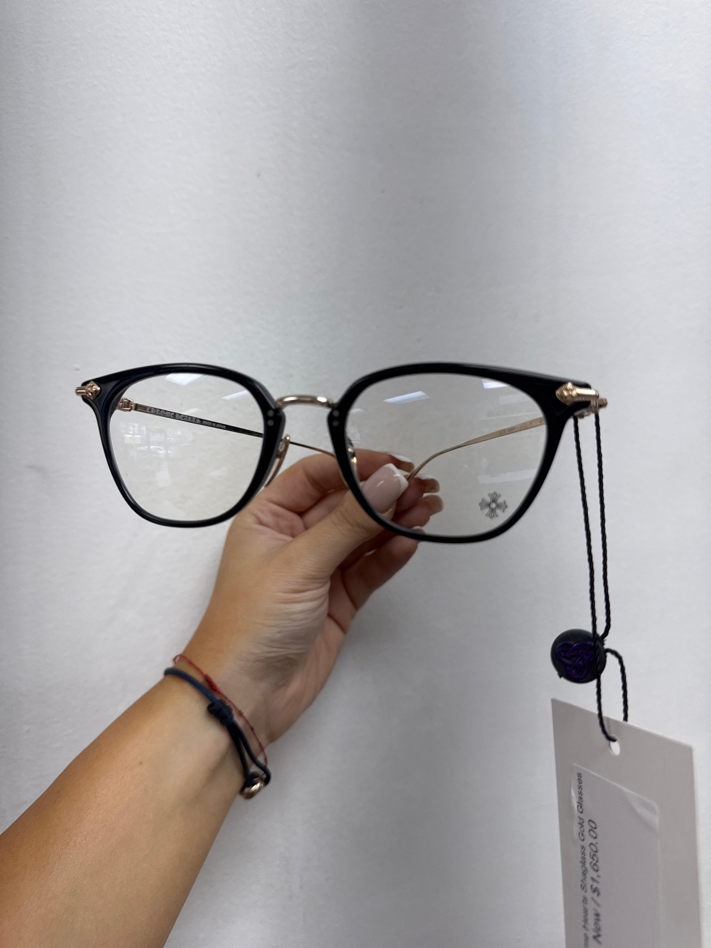 Chrome Hearts Shaglass Gold Glasses