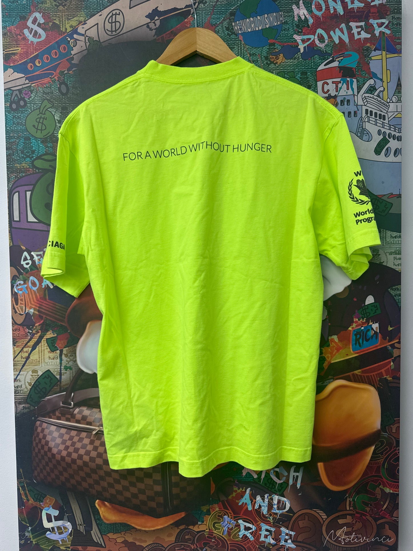 Balenciaga World Food Programme Mint Tee New XS
