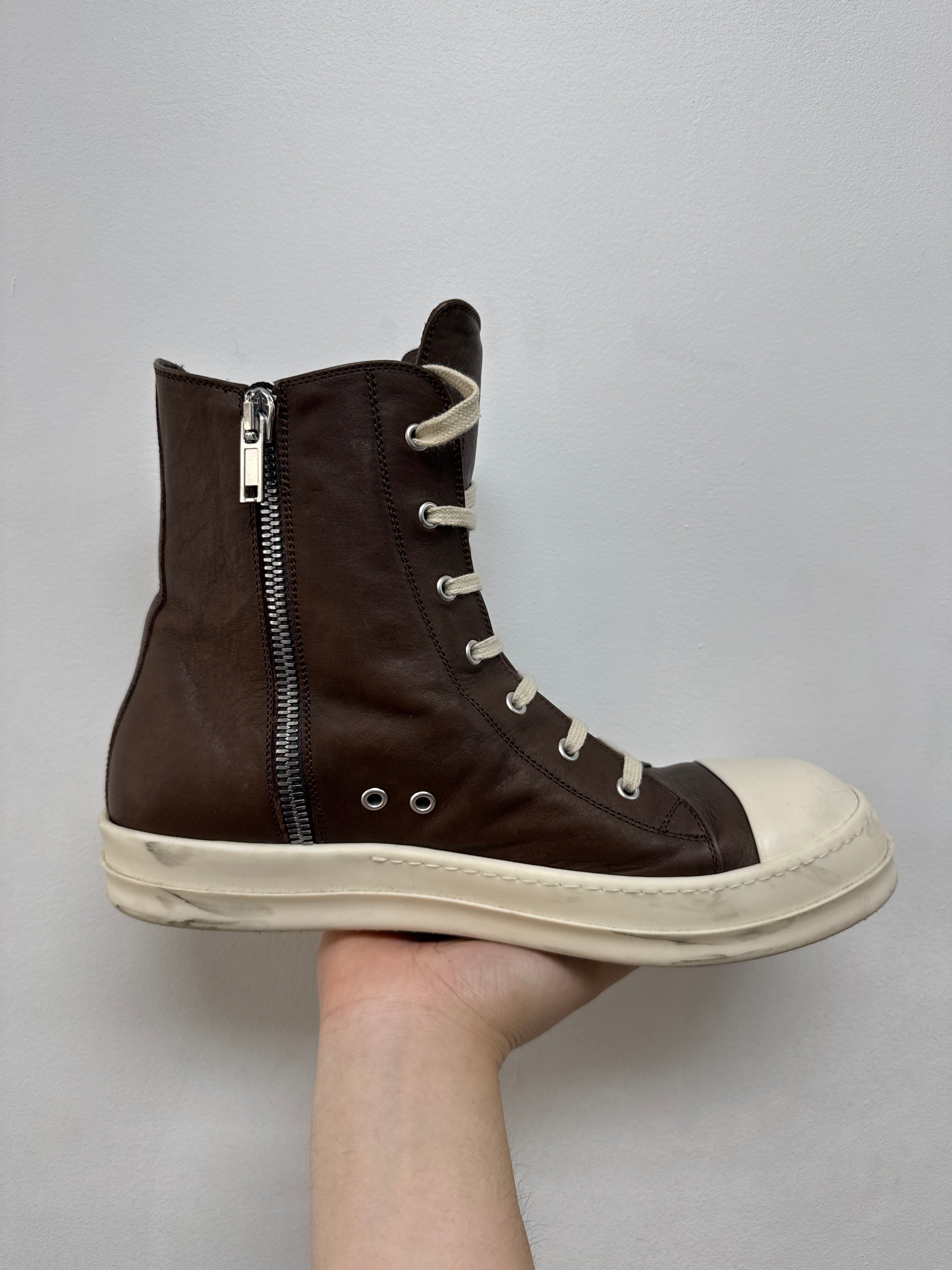 Rick Owens Mainline Ramone High 'Saddle' Sneakers