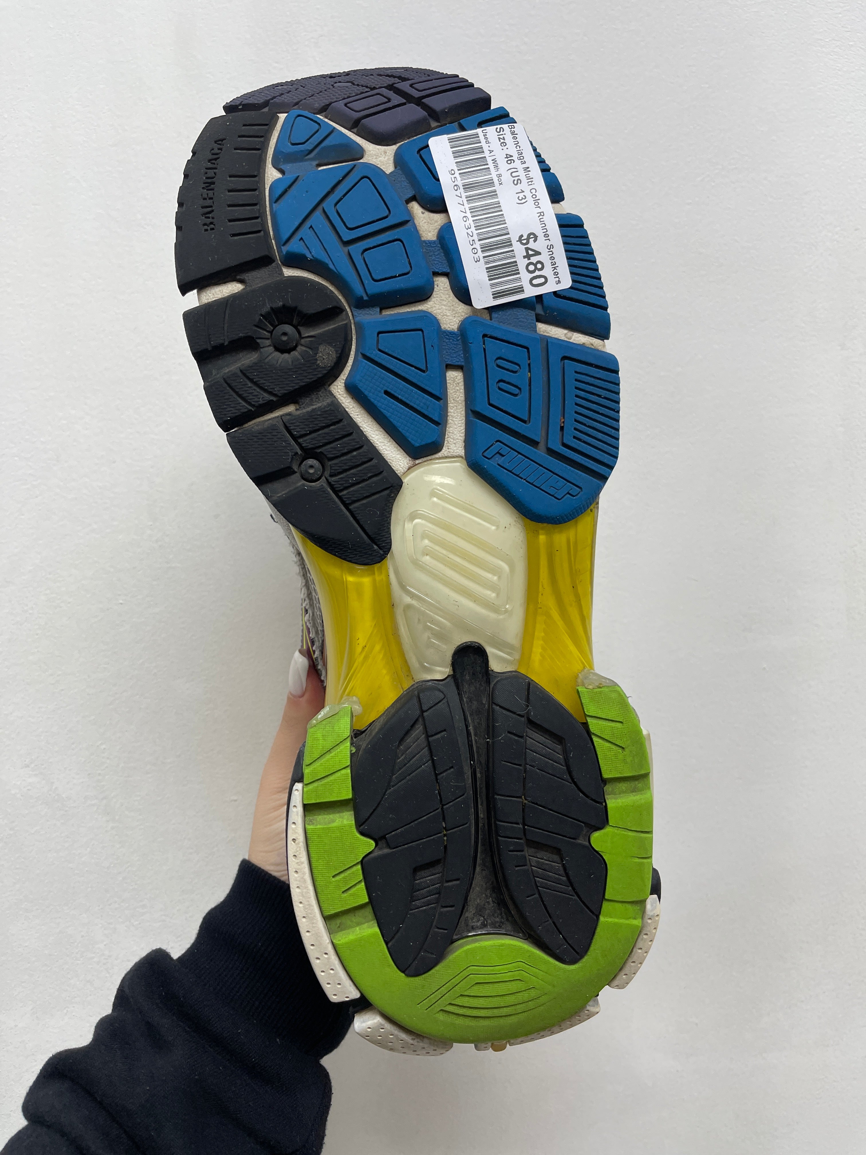 Balenciaga Multi Color Runner Sneakers