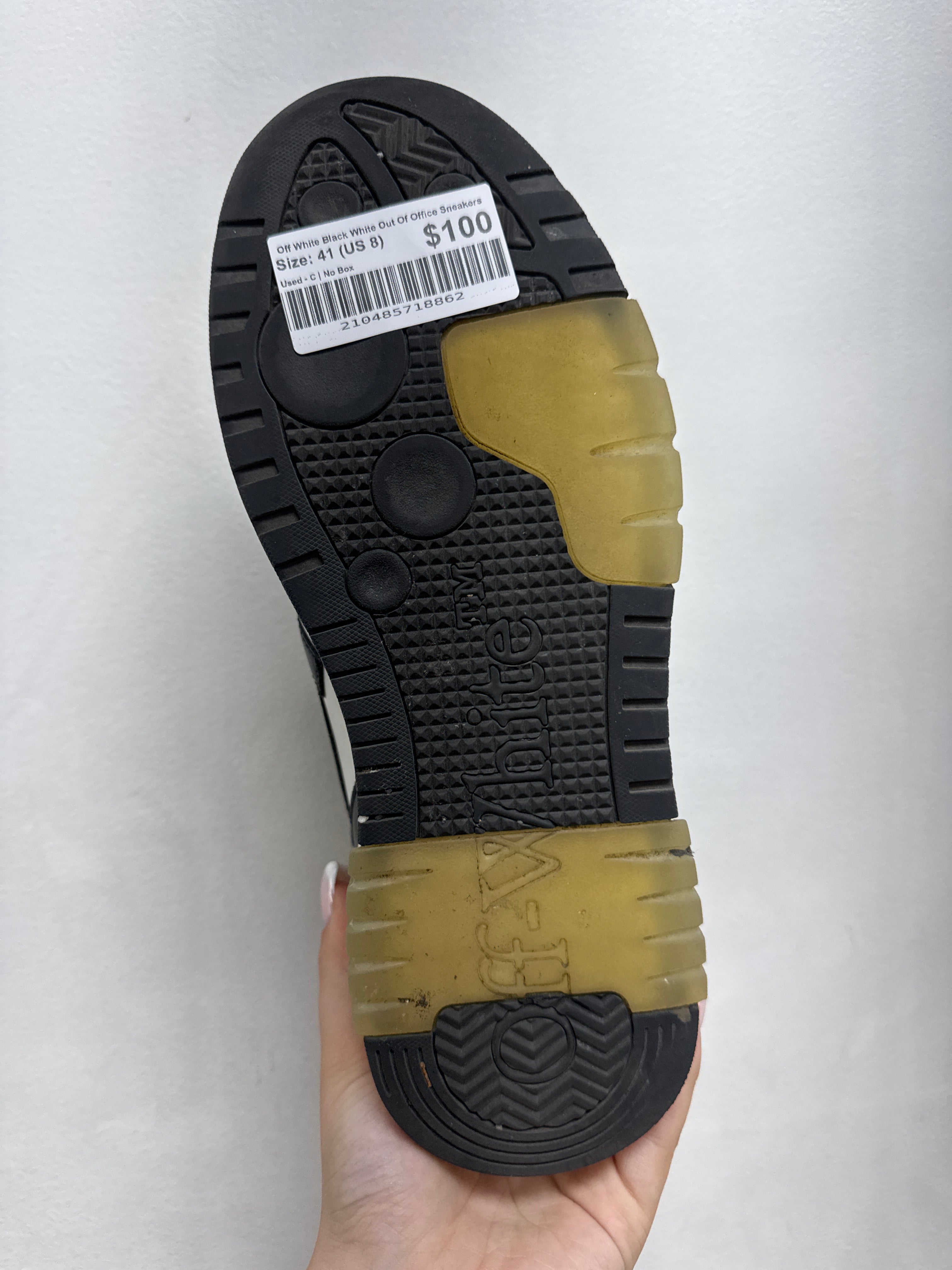 Off White Black White Out Of Office Sneakers