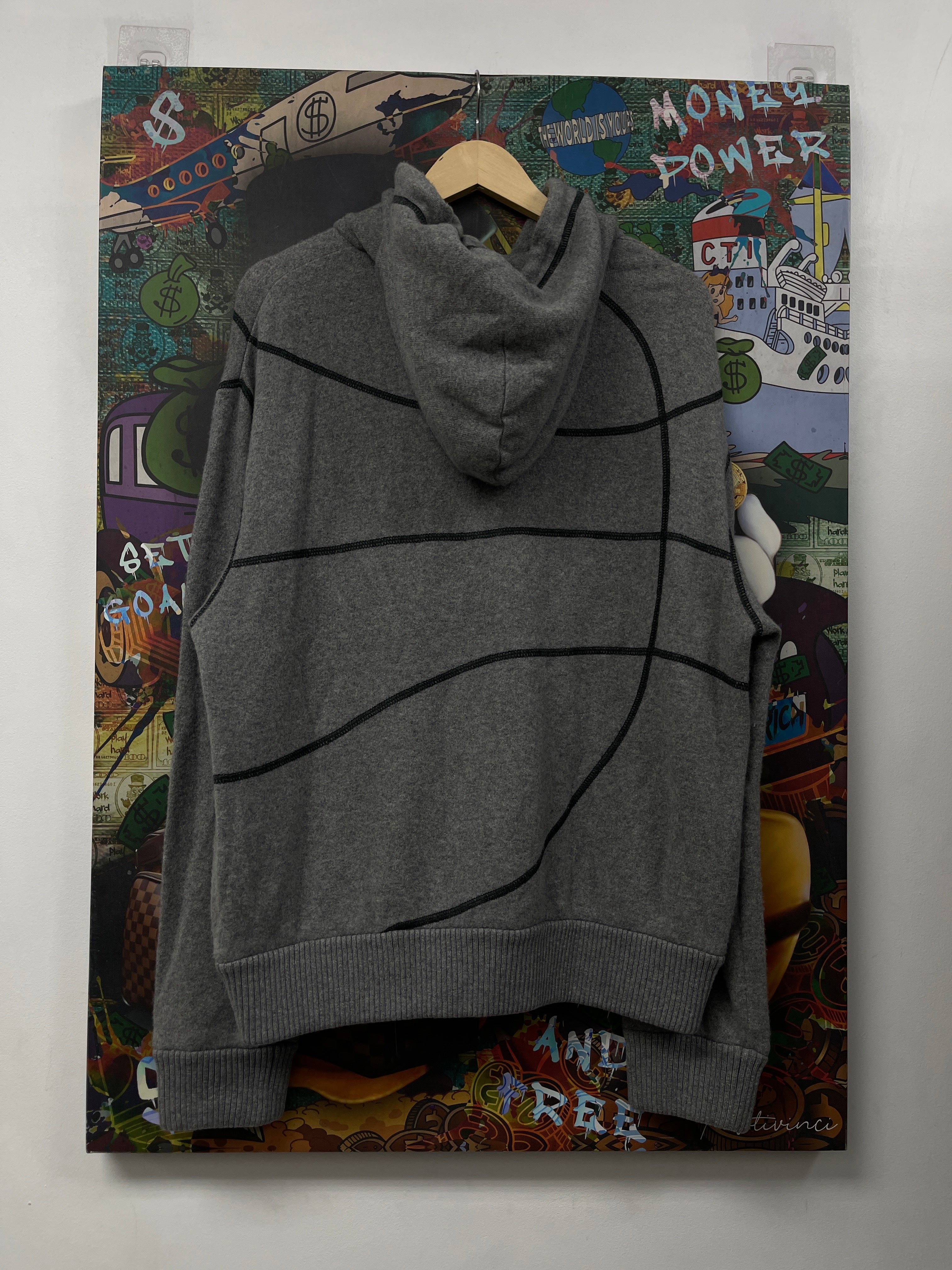 Louis Vuitton x NBA Grey Basketball Zip Up Hoodie