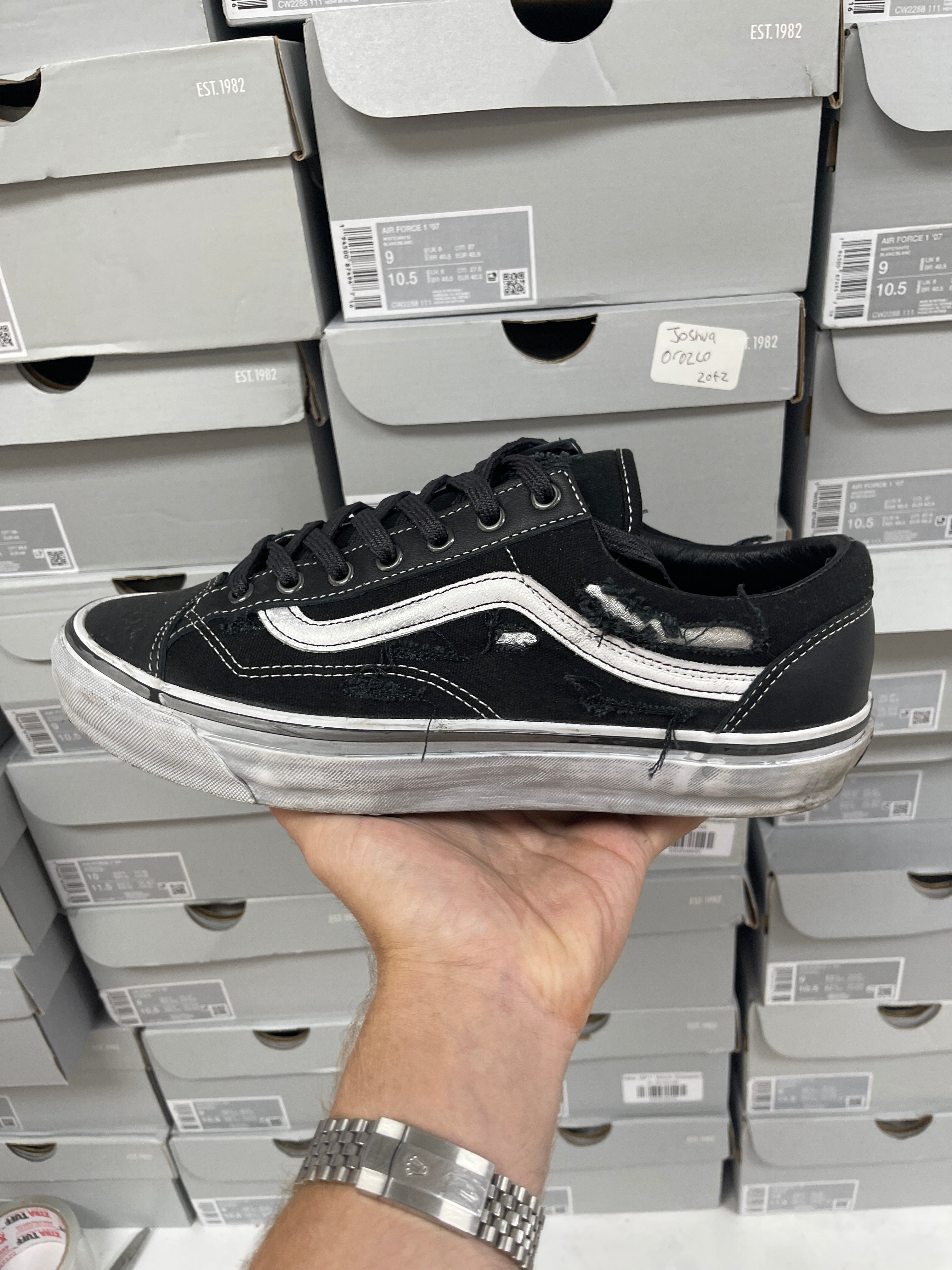 Vans Black Vibram Otw Old Skool 36 Sneakers