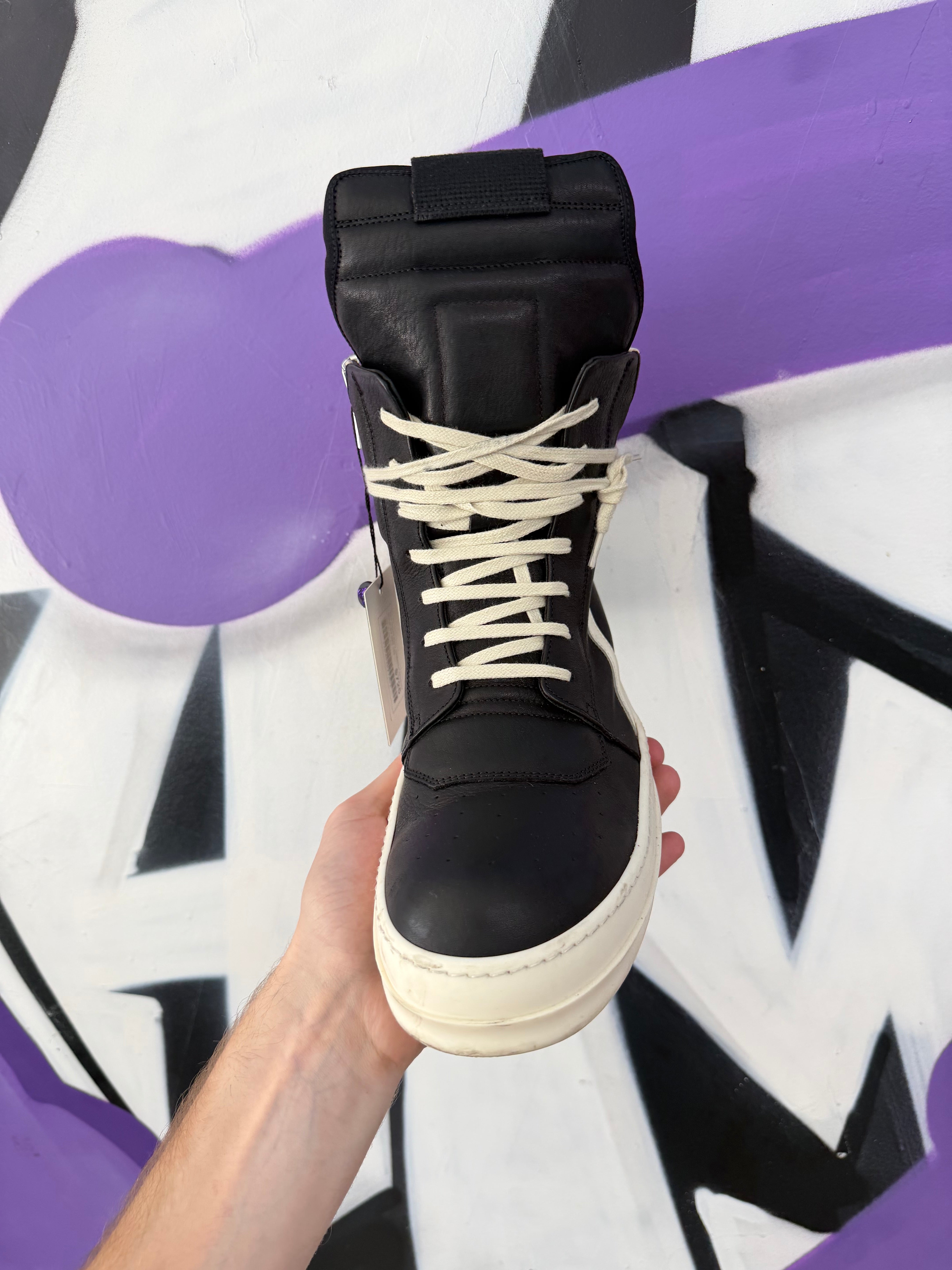 Christian Louboutin Black Spiked High Sneakers