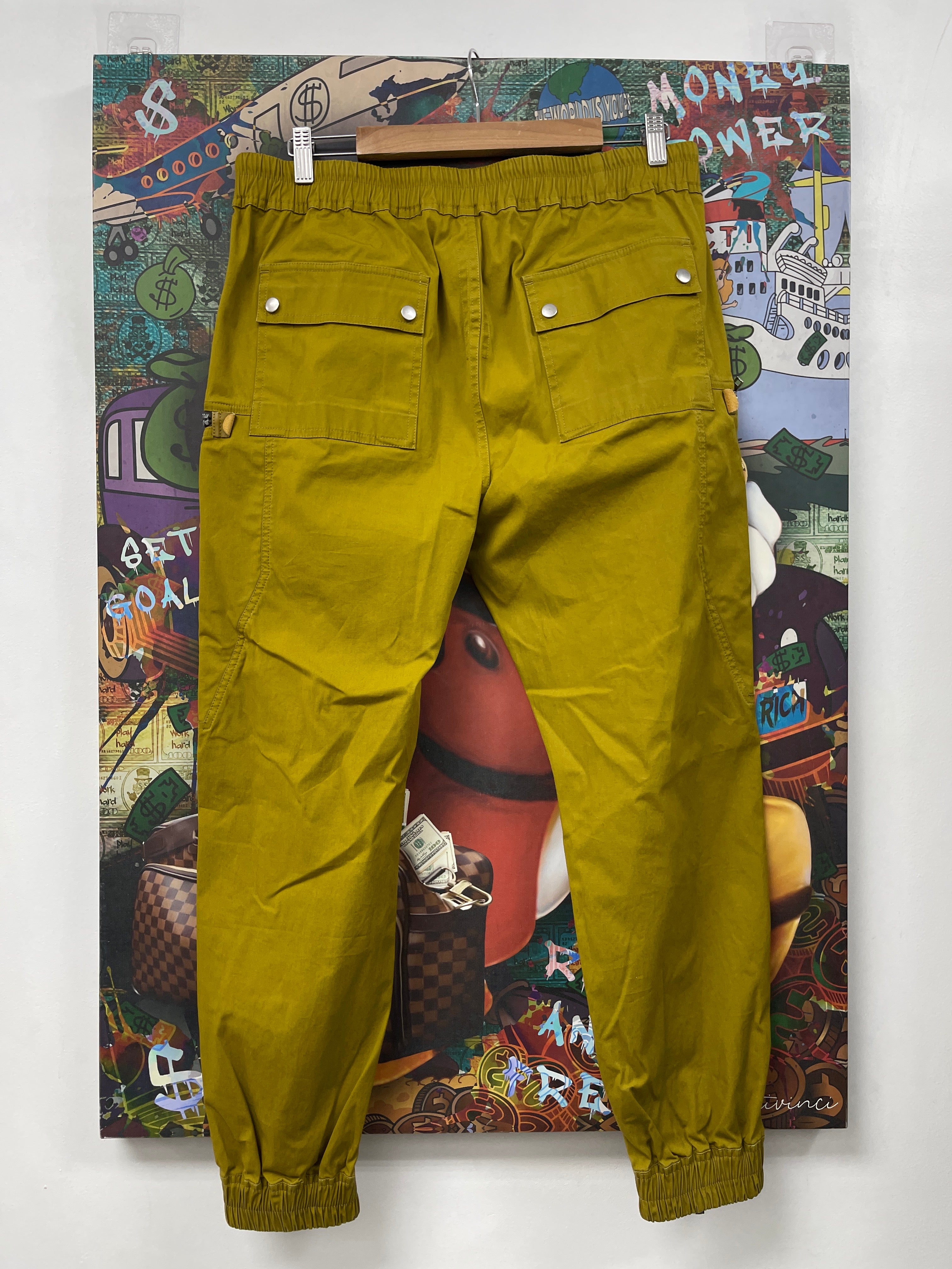 Rick Owens Mustard Bauhaus Cargo (56) Pants