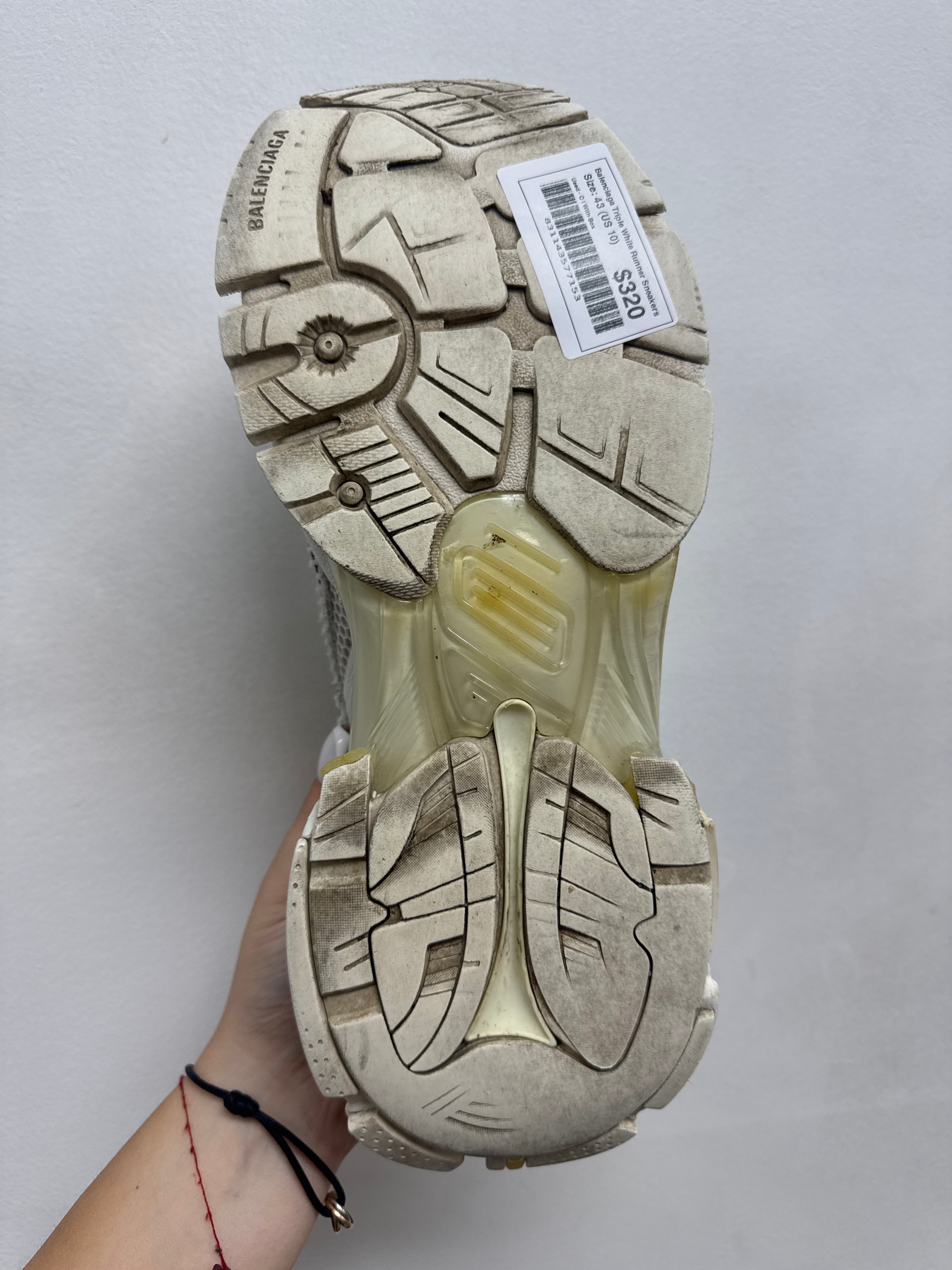 Balenciaga Triple White Runner Sneakers
