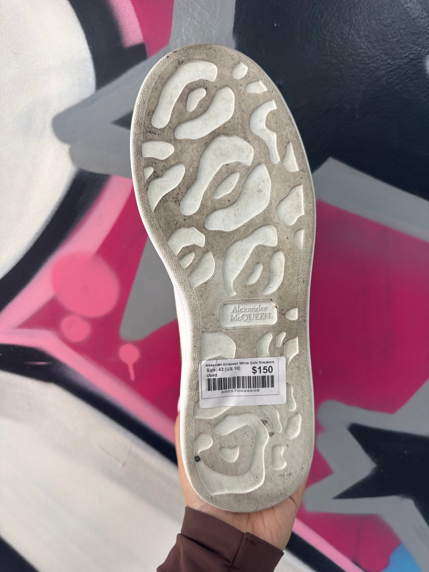 Alexander mcqueen White Gold Sneakers