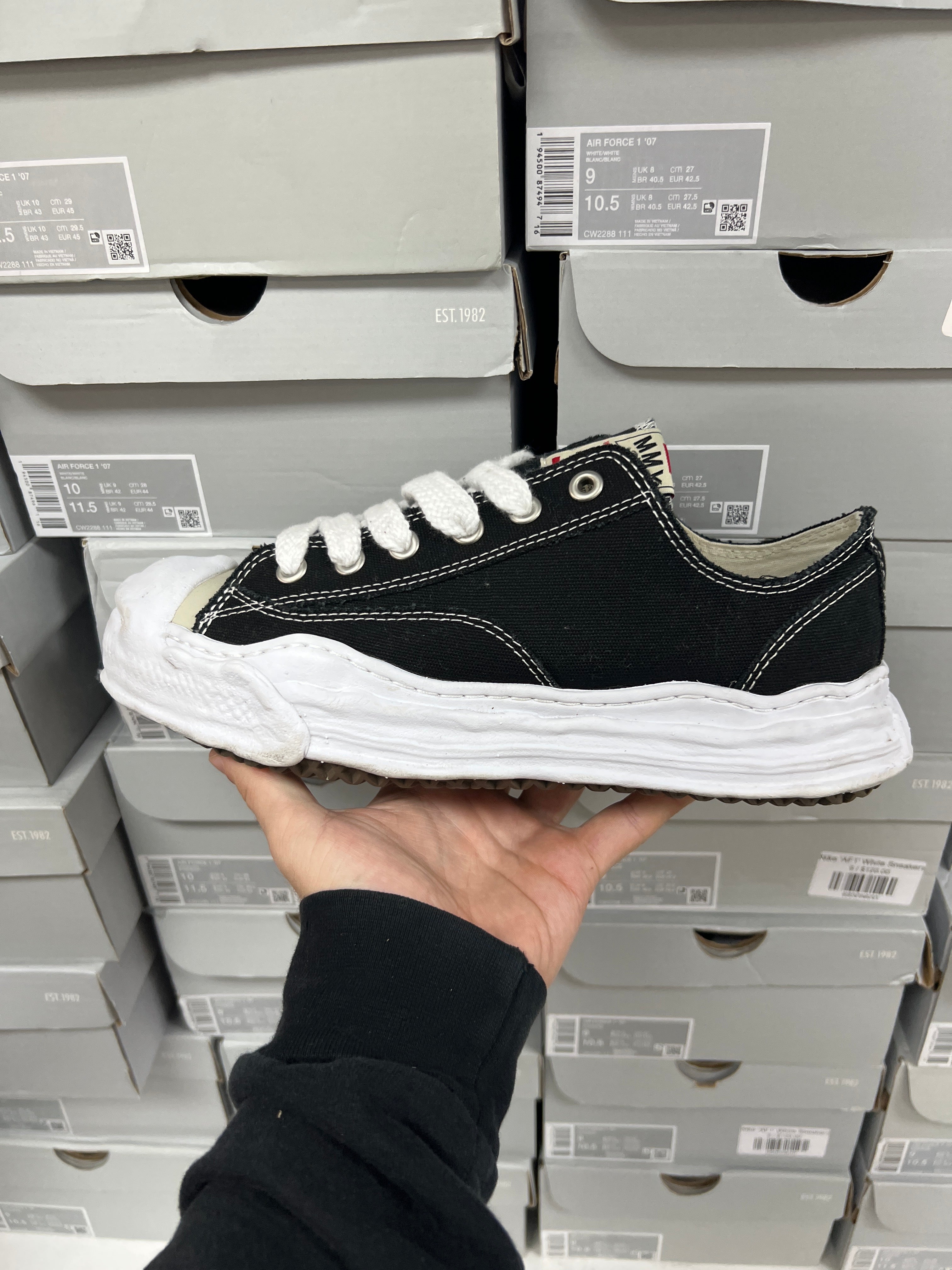 MMY Black White OG Hank Sole Sneakers