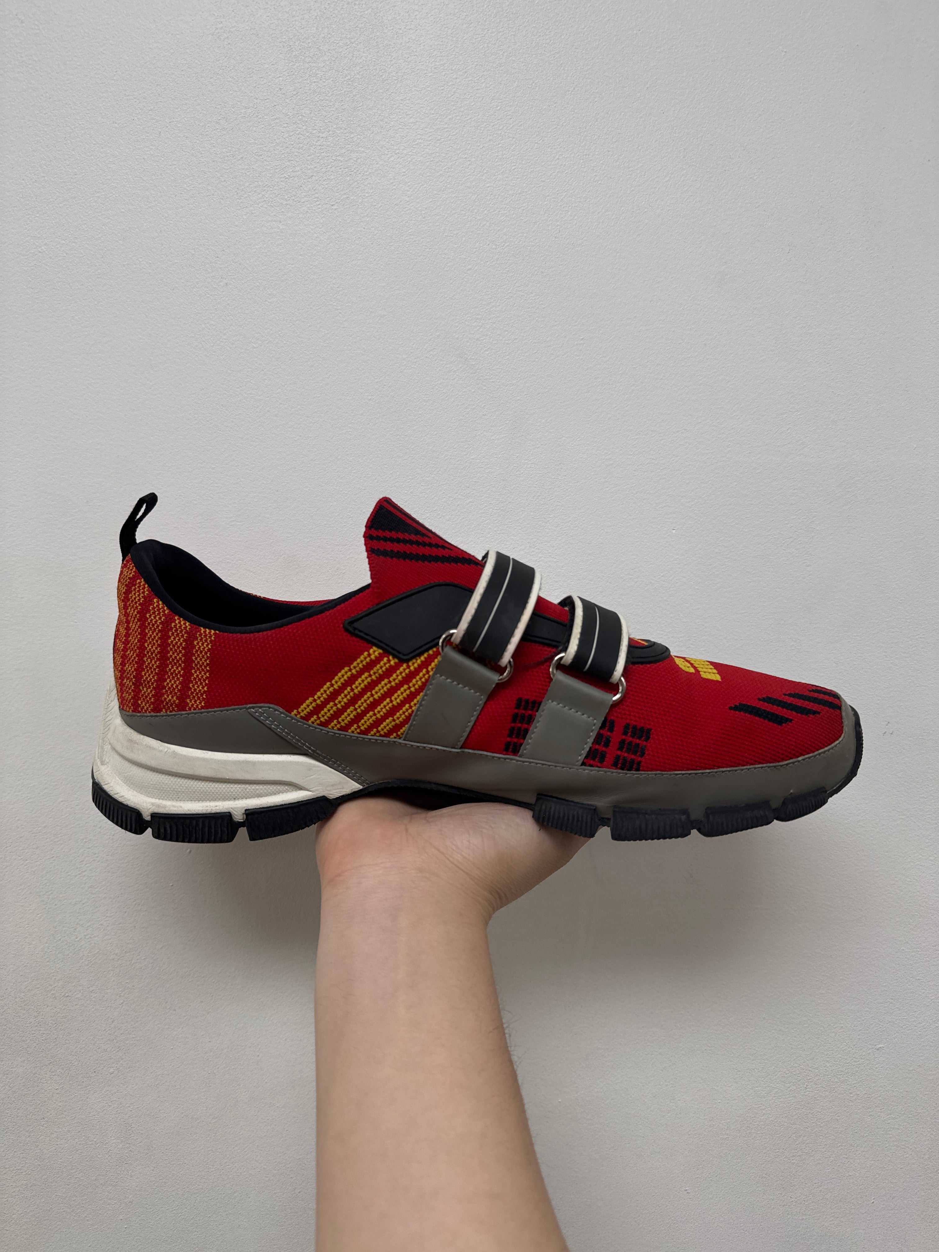 Prada Red Crosssection Sneakers