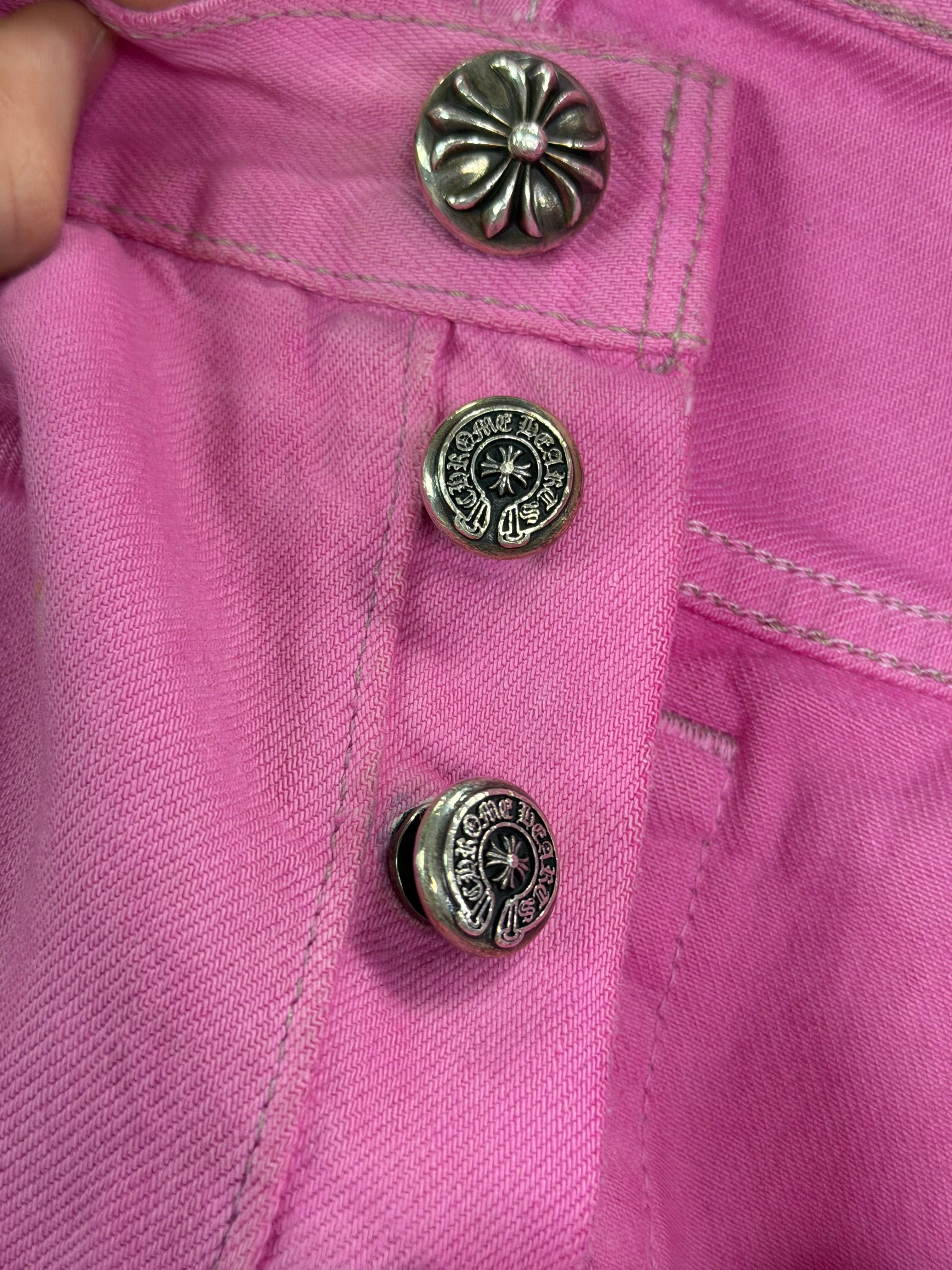 Chrome Hearts Pink Sex Records Levi's 501 Jeans