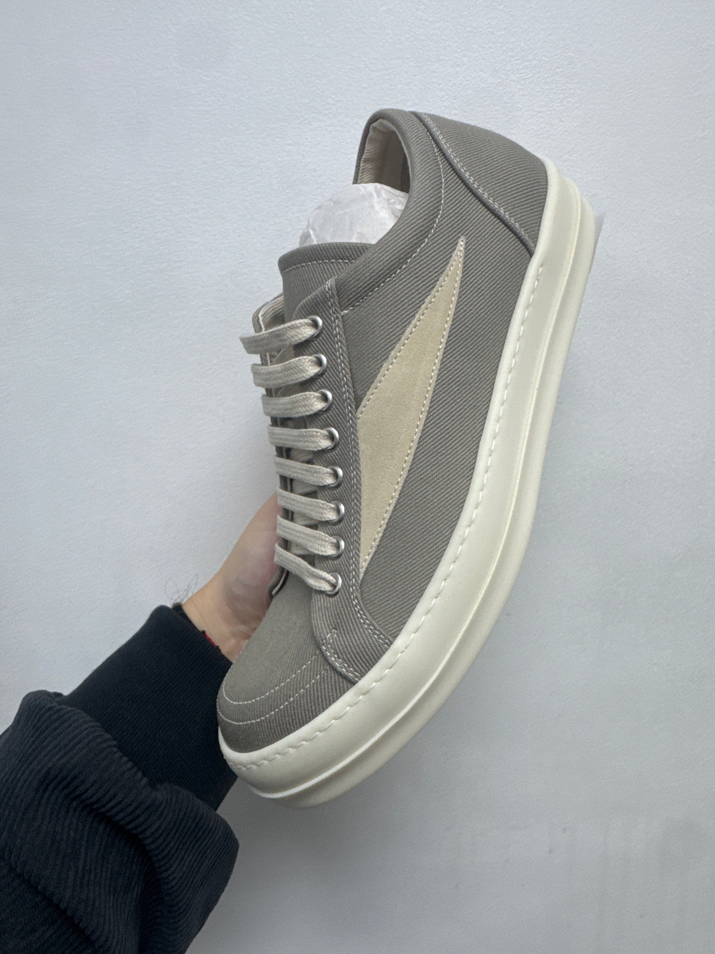 Rick Owens 'DRKSHDW Vintage' Dirty Pearl & Milk Sneaker