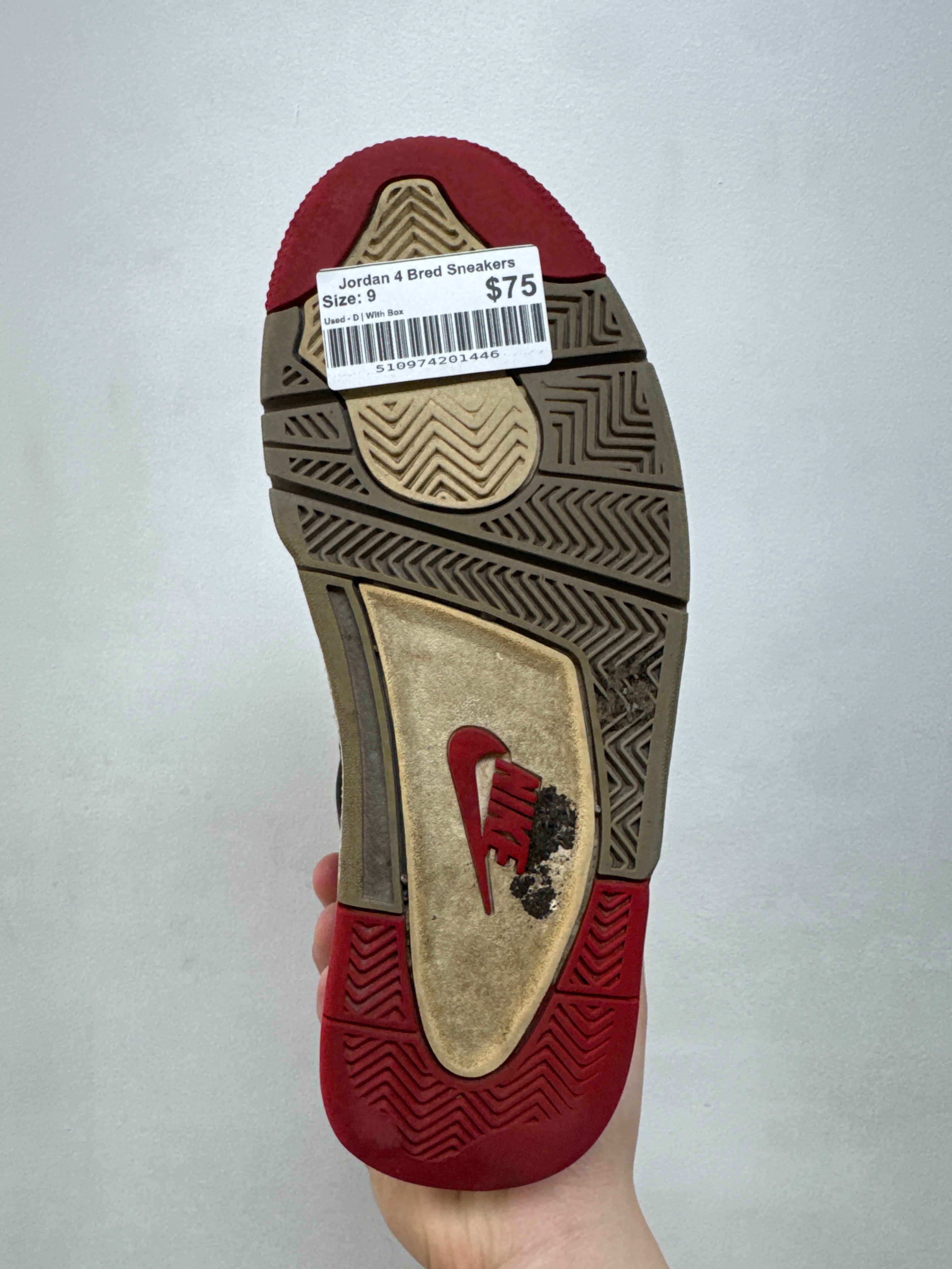 Jordan 4 Bred Sneakers